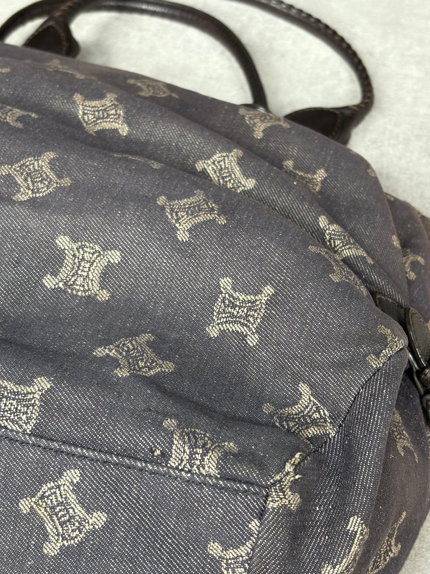 Celine Dark Denim Tote Bag