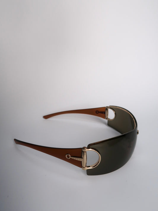 Gucci Brown Horsebit Sunglasses
