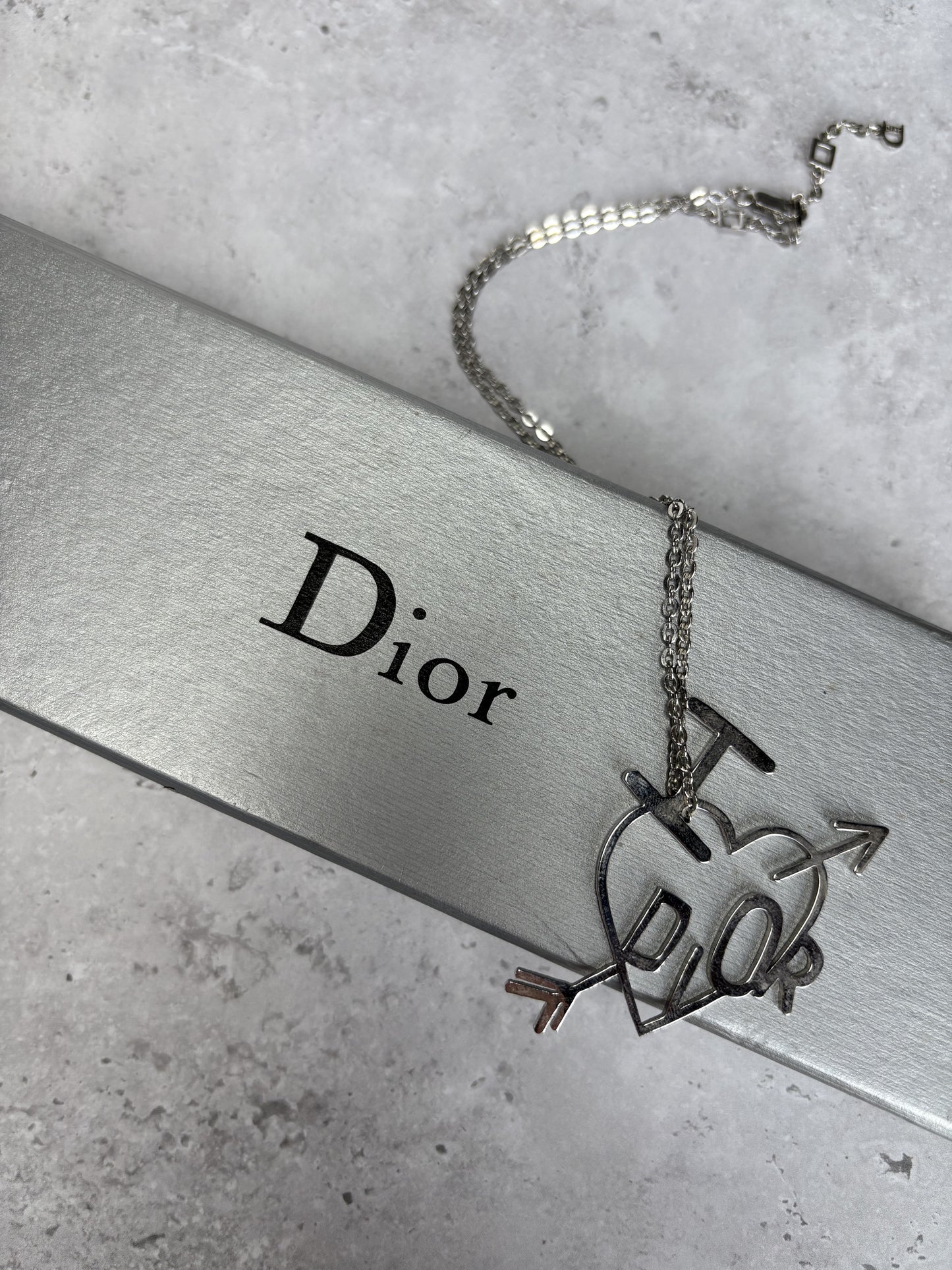 Dior Heart Arrow Necklace