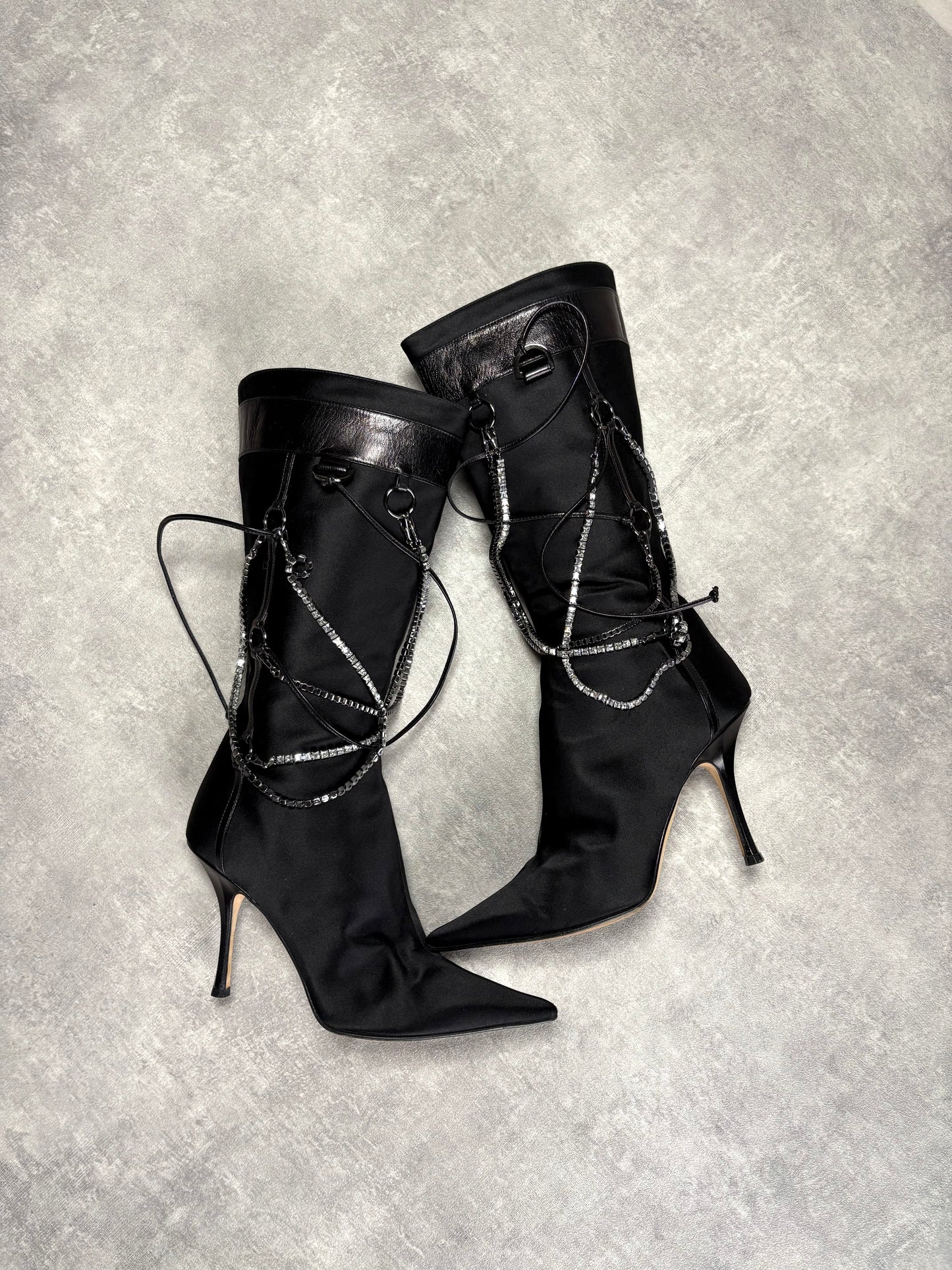Jimmy Choo Diamante Chain Boots