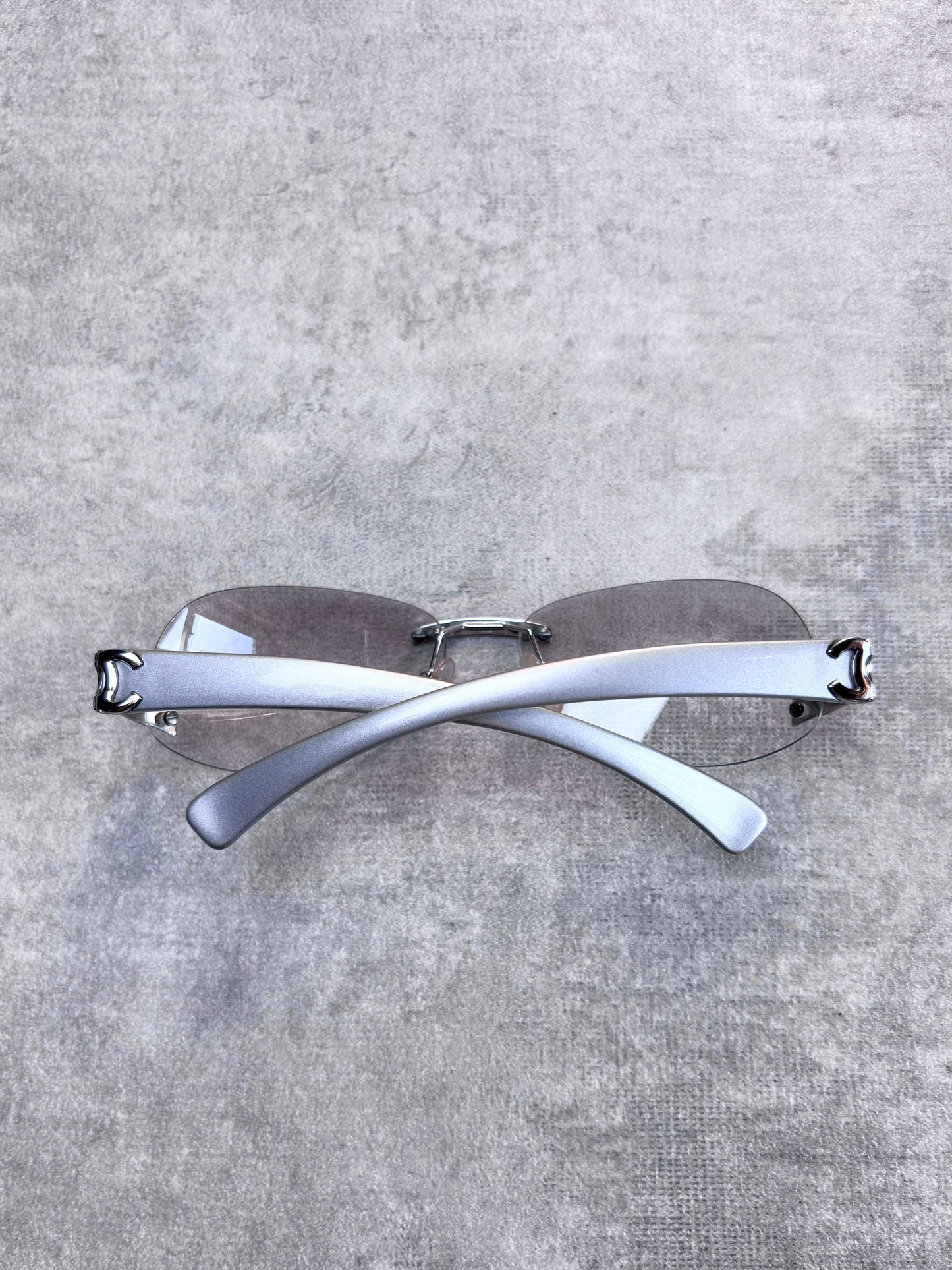 Chanel Clear Rimless Sunglasses