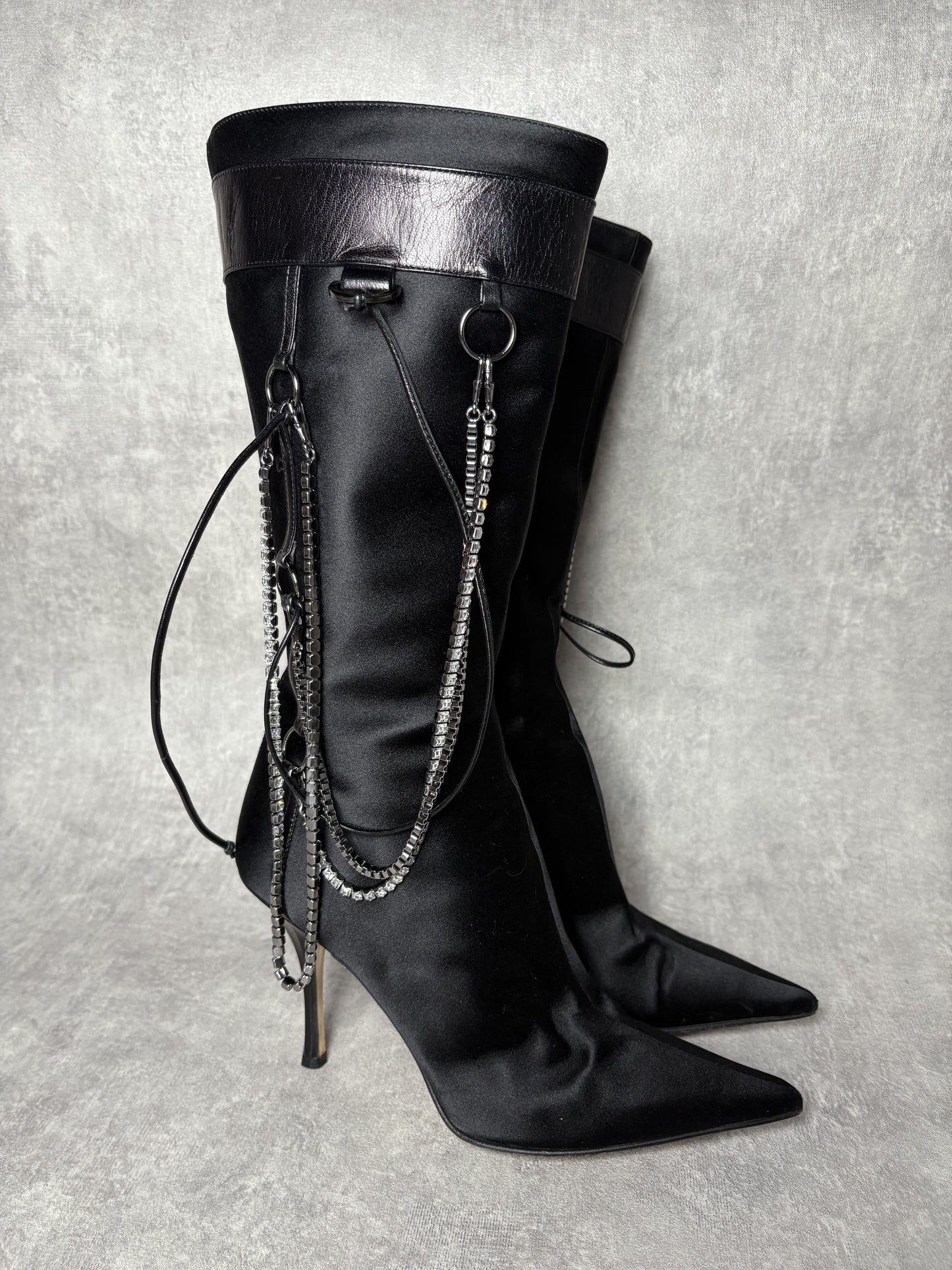 Jimmy Choo Diamante Chain Boots