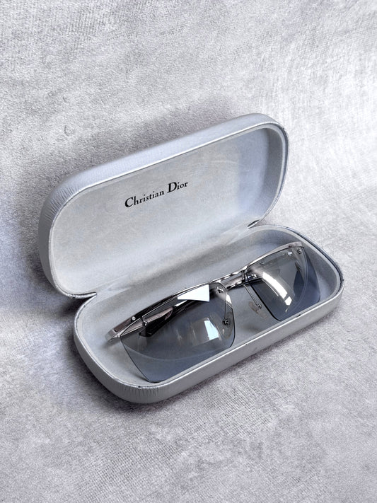 Dior Blue Rimless Sunglasses