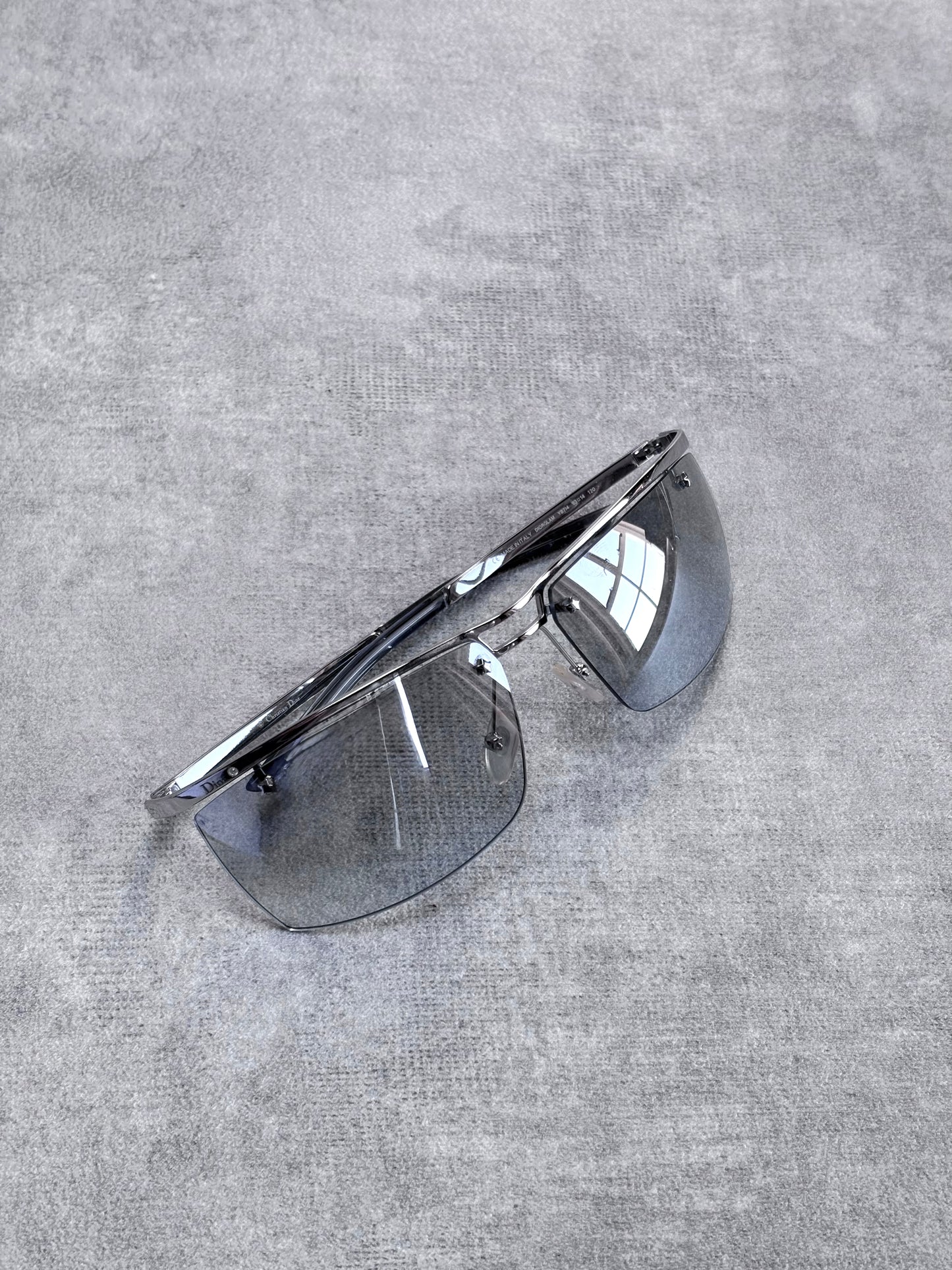 Dior Blue Rimless Sunglasses