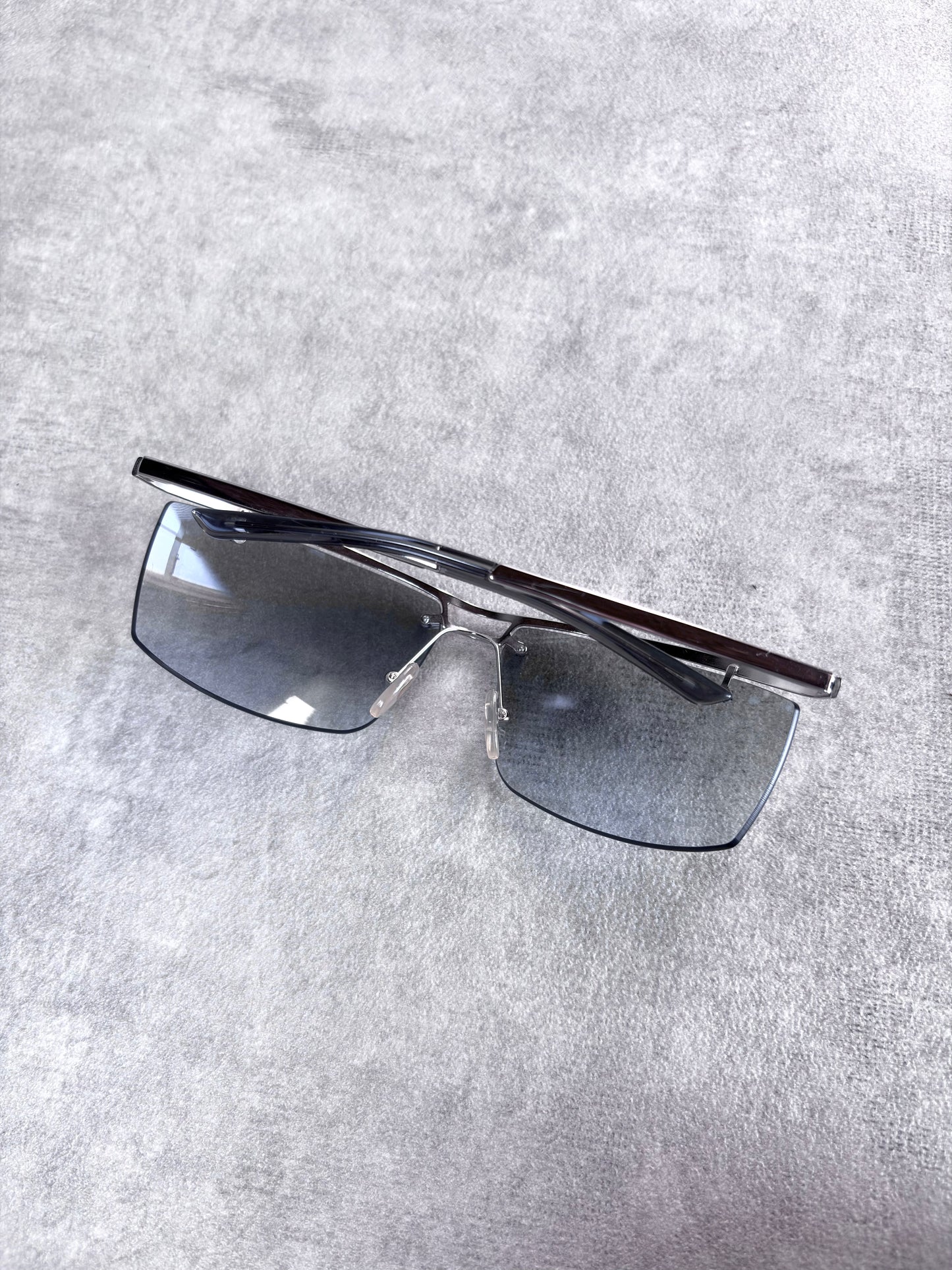Dior Blue Rimless Sunglasses