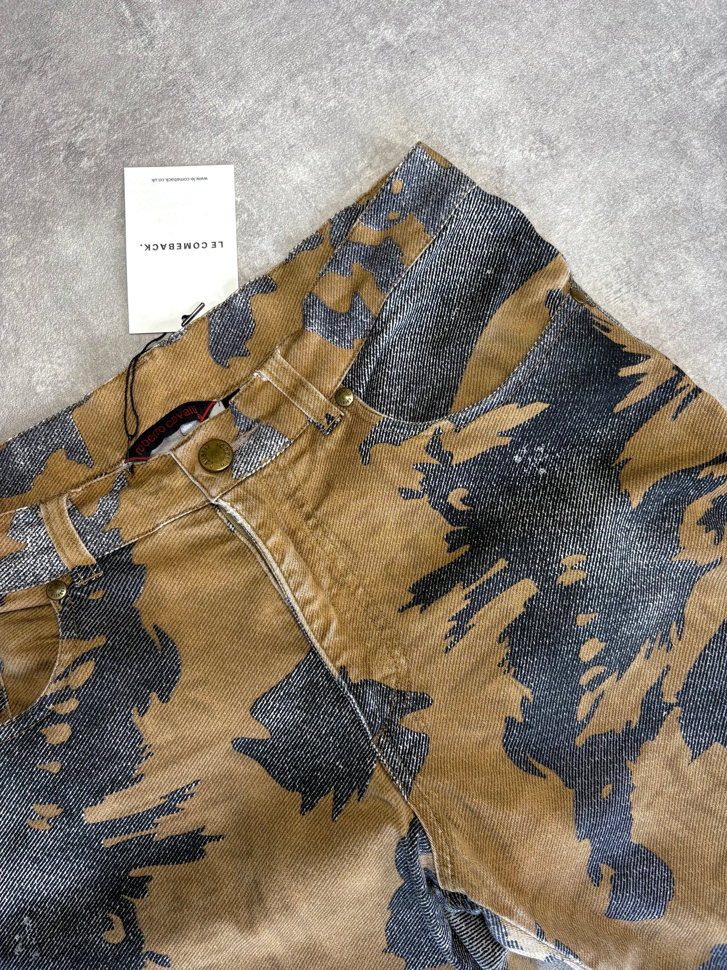Cavalli Peace Camouflage Jeans