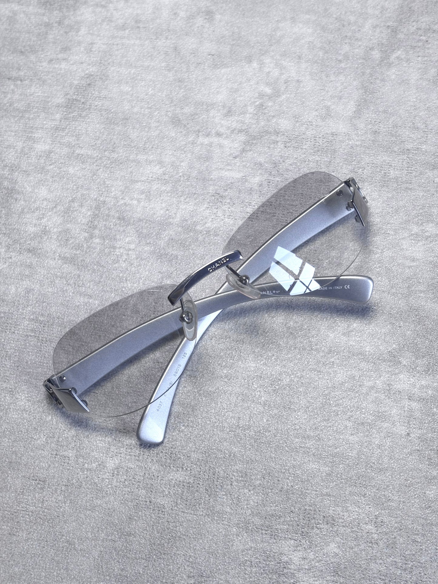 Chanel Clear Rimless Sunglasses