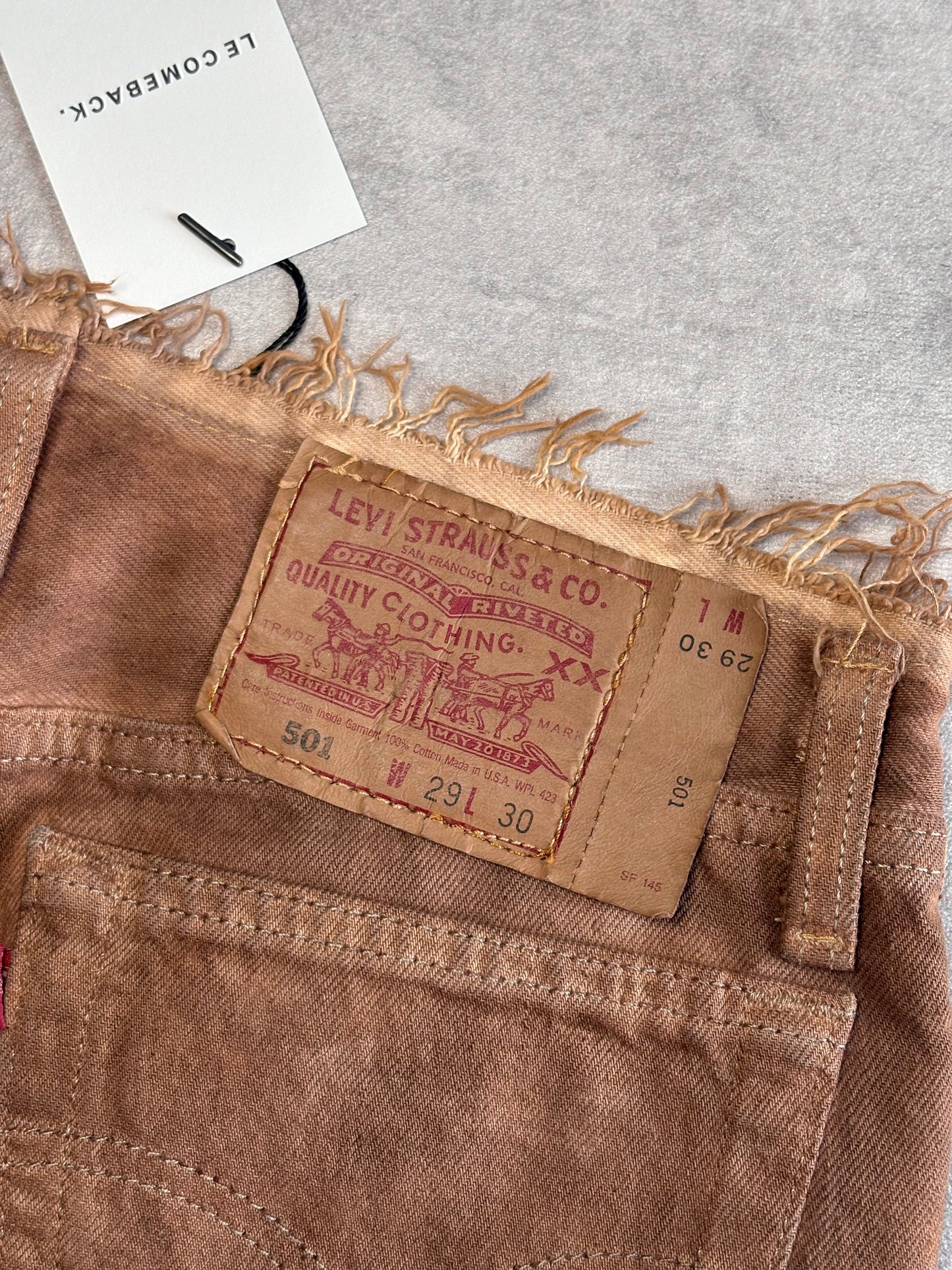 Levis Brown Ponyskin Jeans