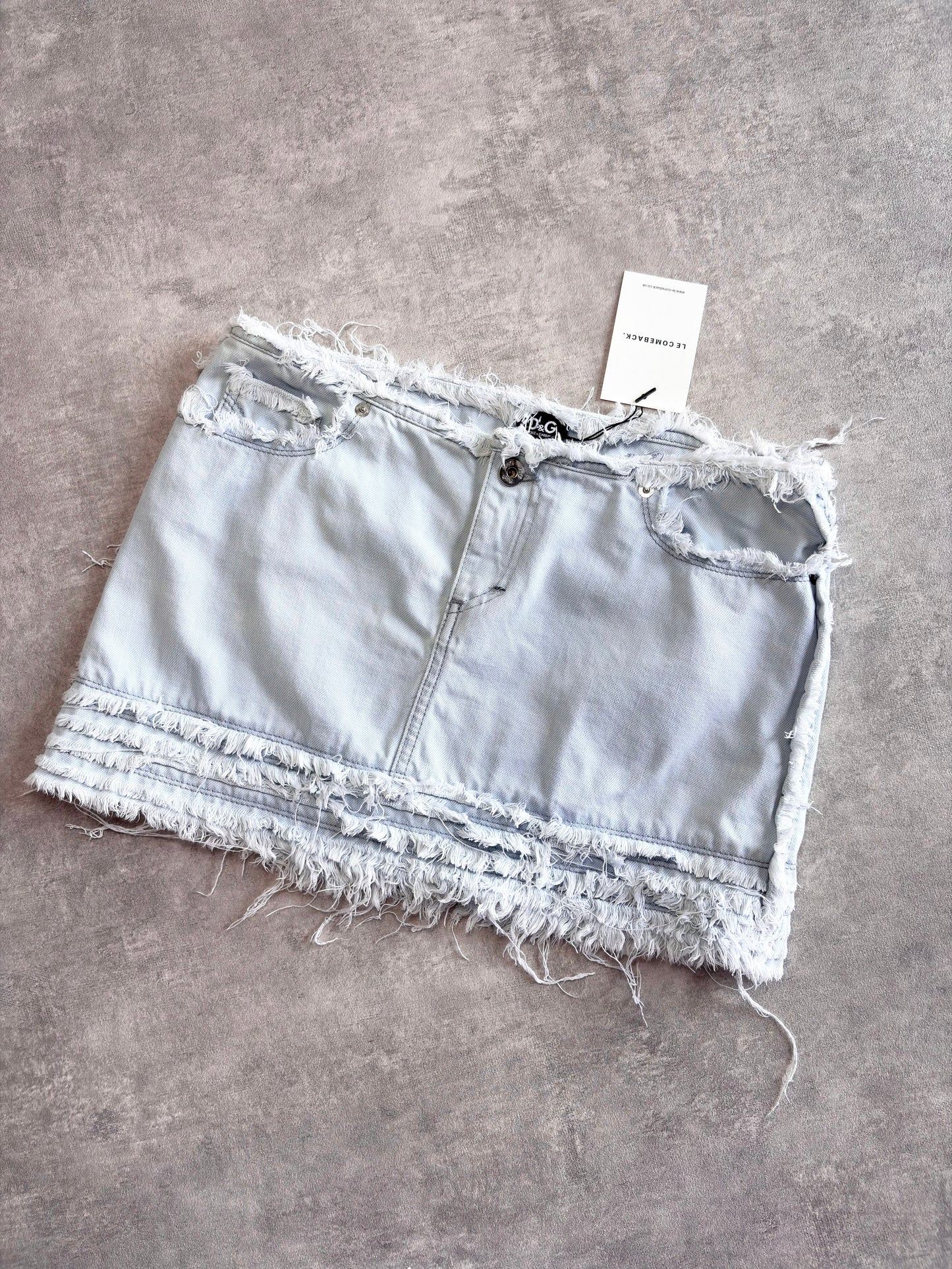 D&G Super Frayed Mini Skirt
