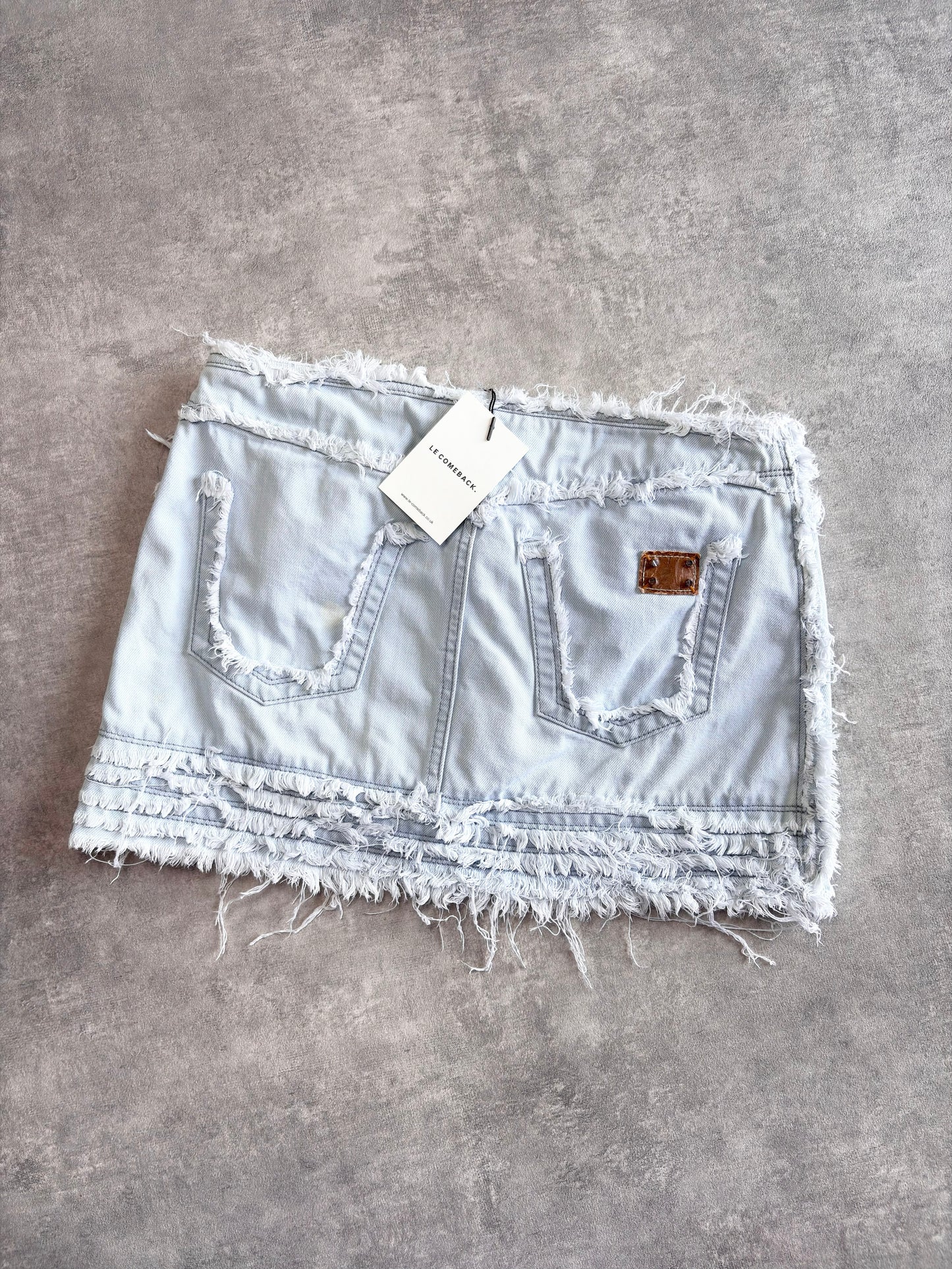 D&G Super Frayed Mini Skirt