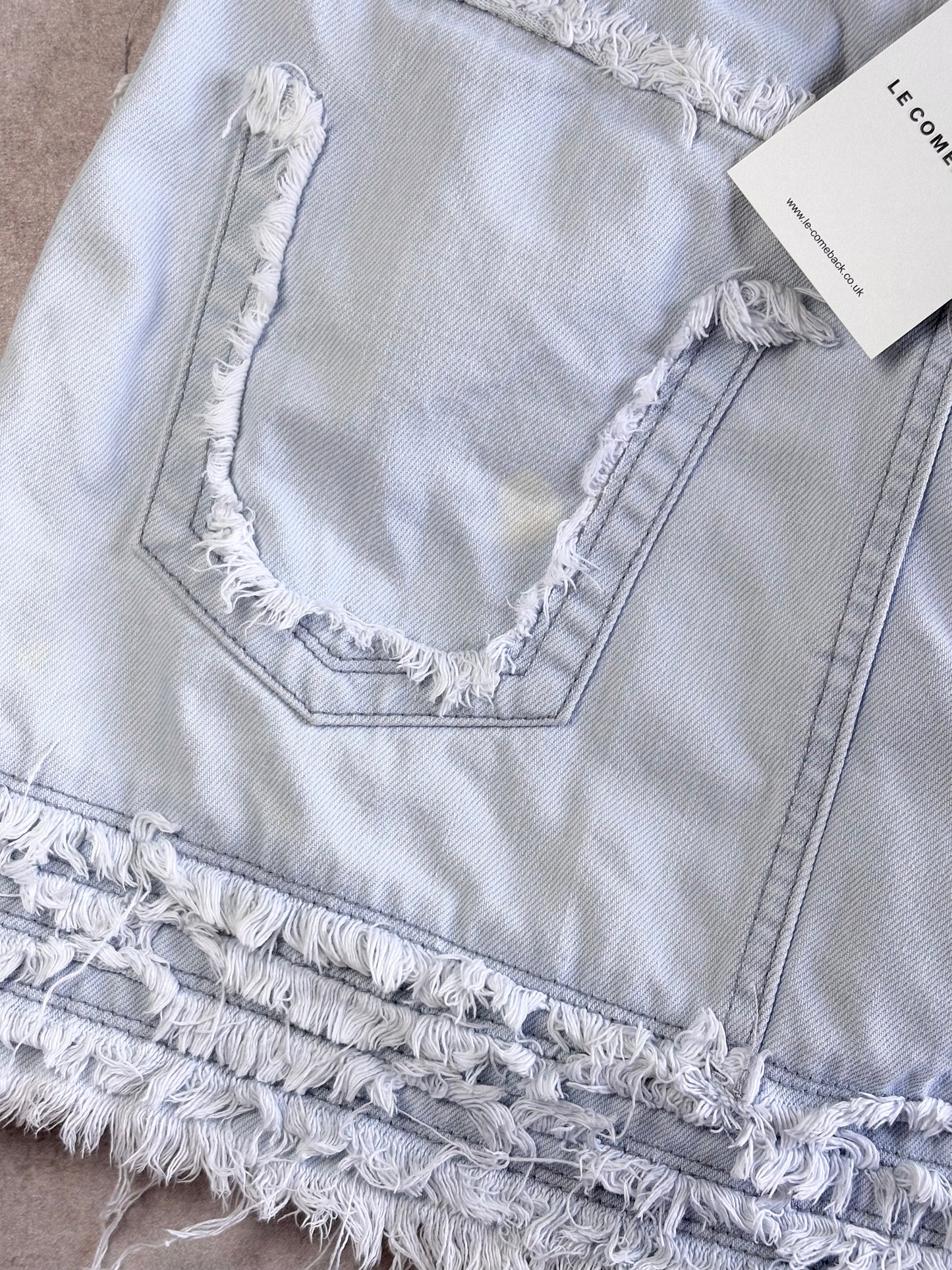 D&G Super Frayed Mini Skirt