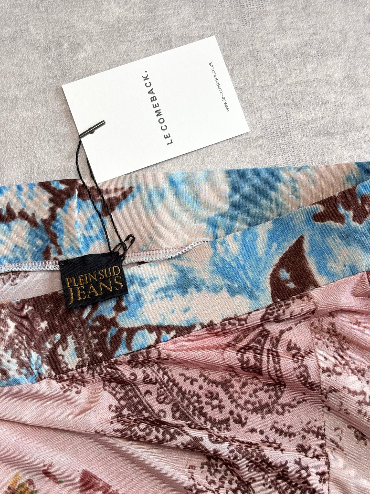 Plein Sud Printed Midi Skirt