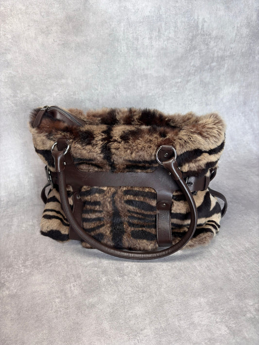 Ferragamo Fur Tote Bag