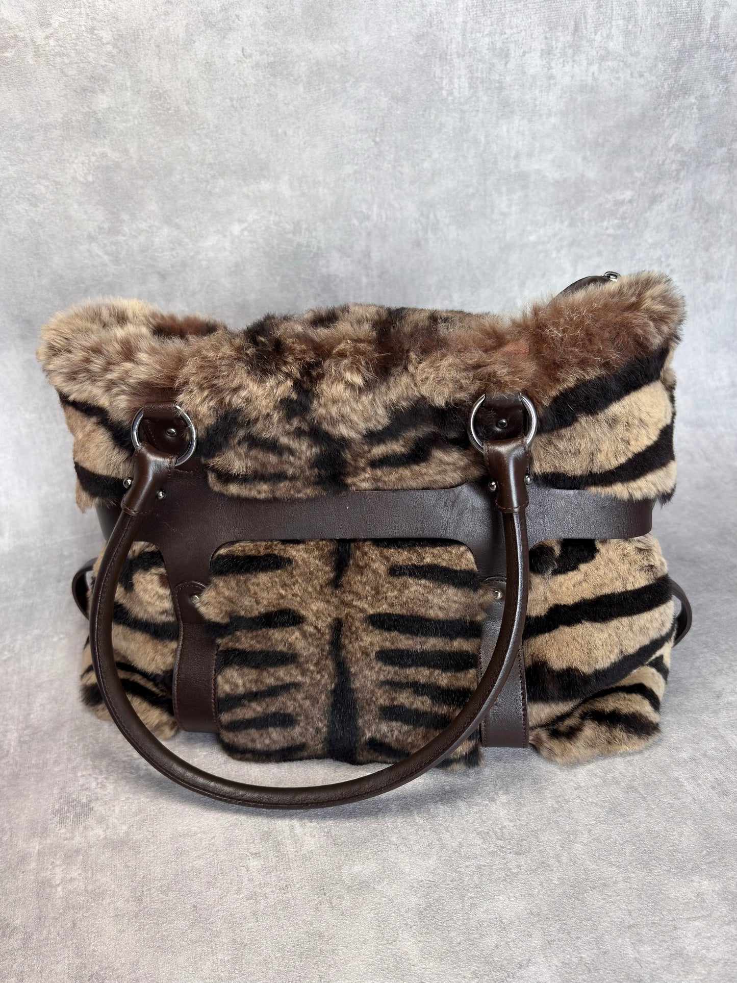 Ferragamo Fur Tote Bag