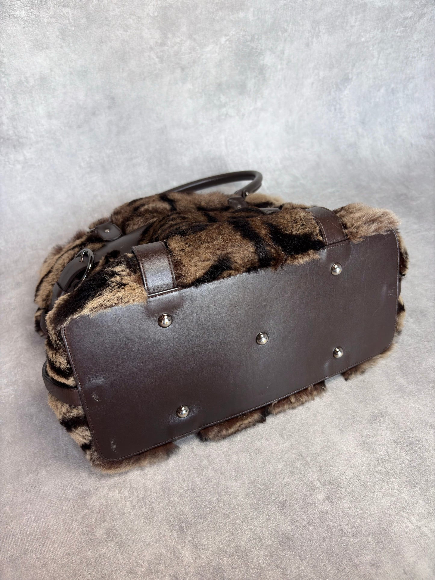 Ferragamo Fur Tote Bag