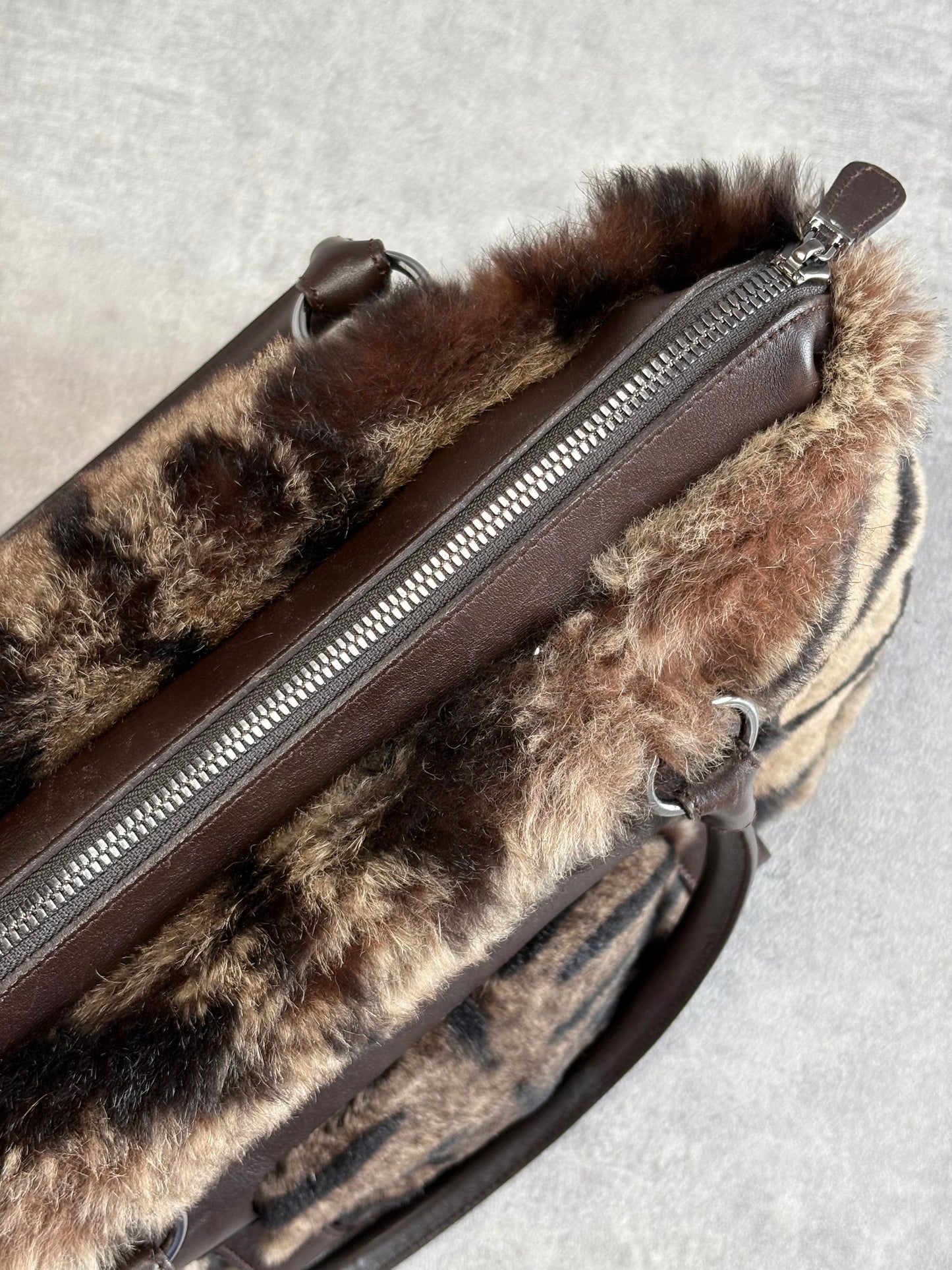 Ferragamo Fur Tote Bag
