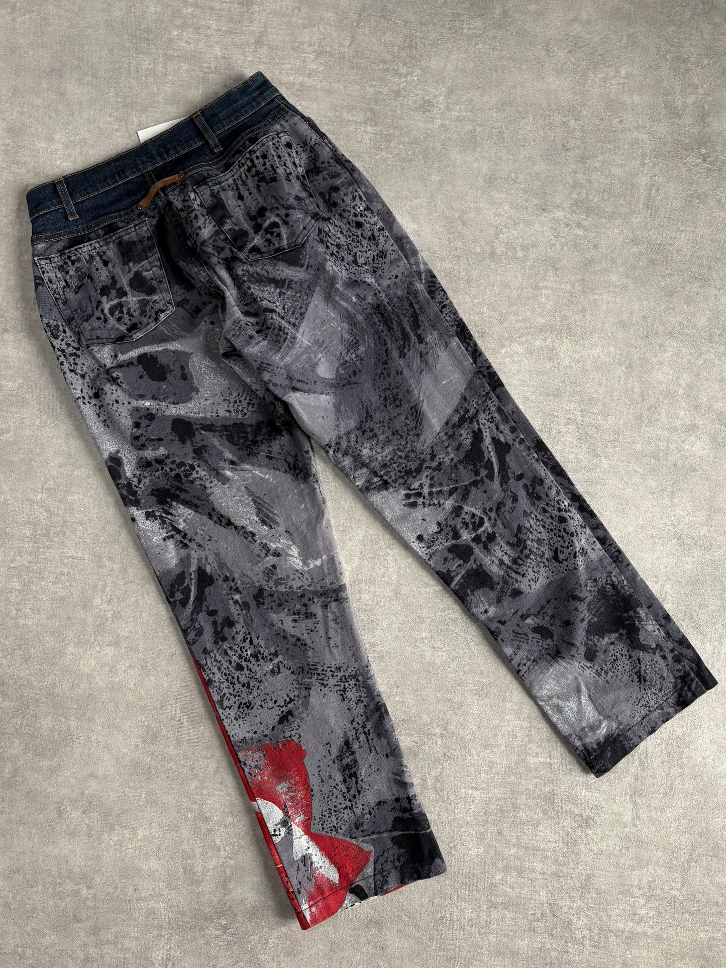 Cavalli Abstract Print Jeans