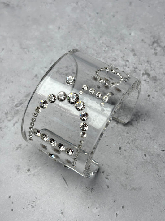 Dior Perspex Diamante Cuff