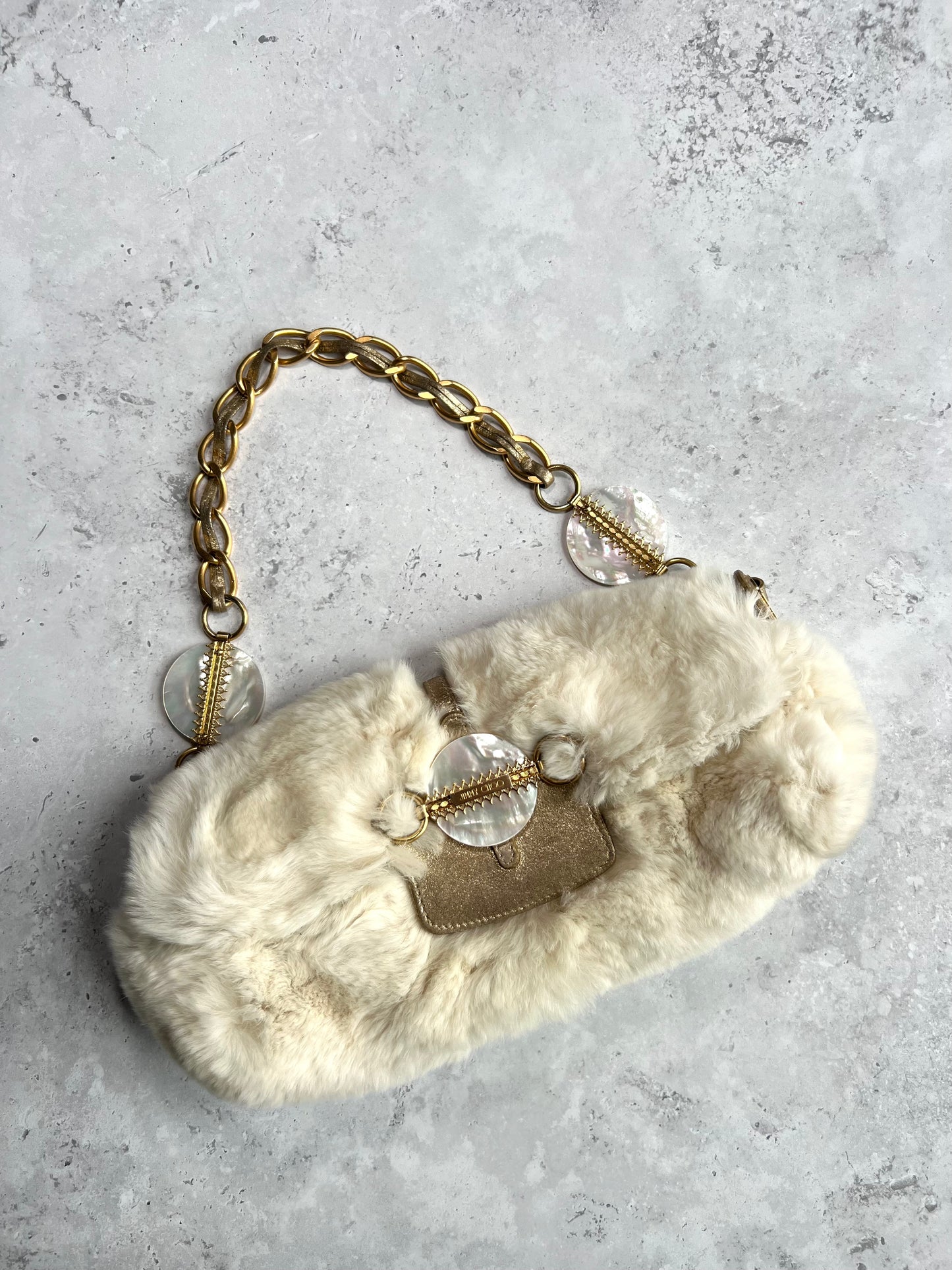 Jimmy Choo Rabbit Fur Bag