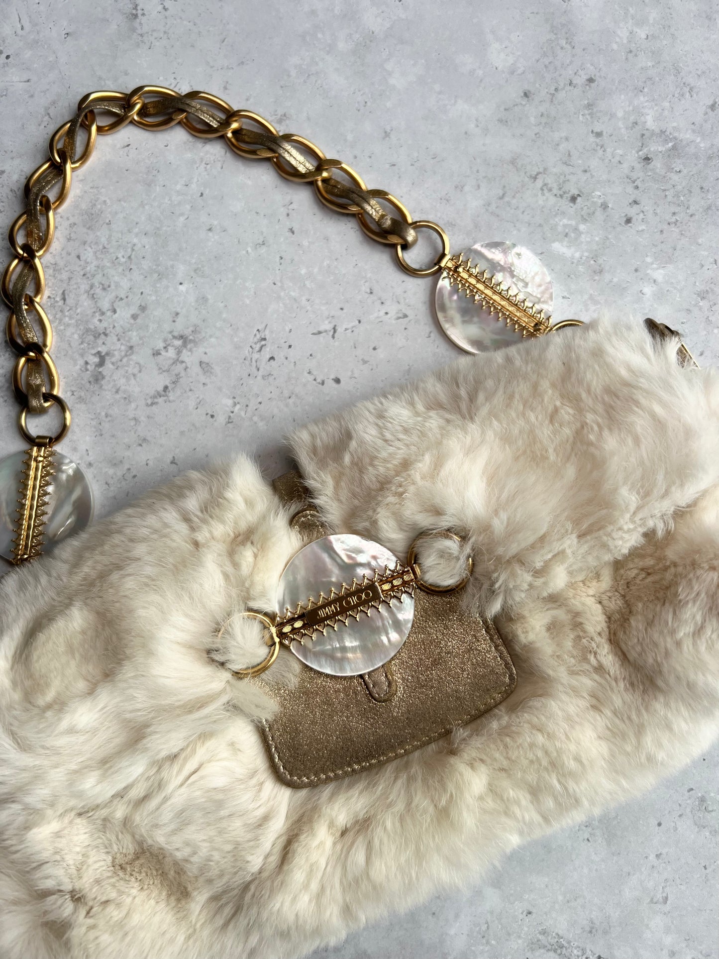 Jimmy Choo Rabbit Fur Bag