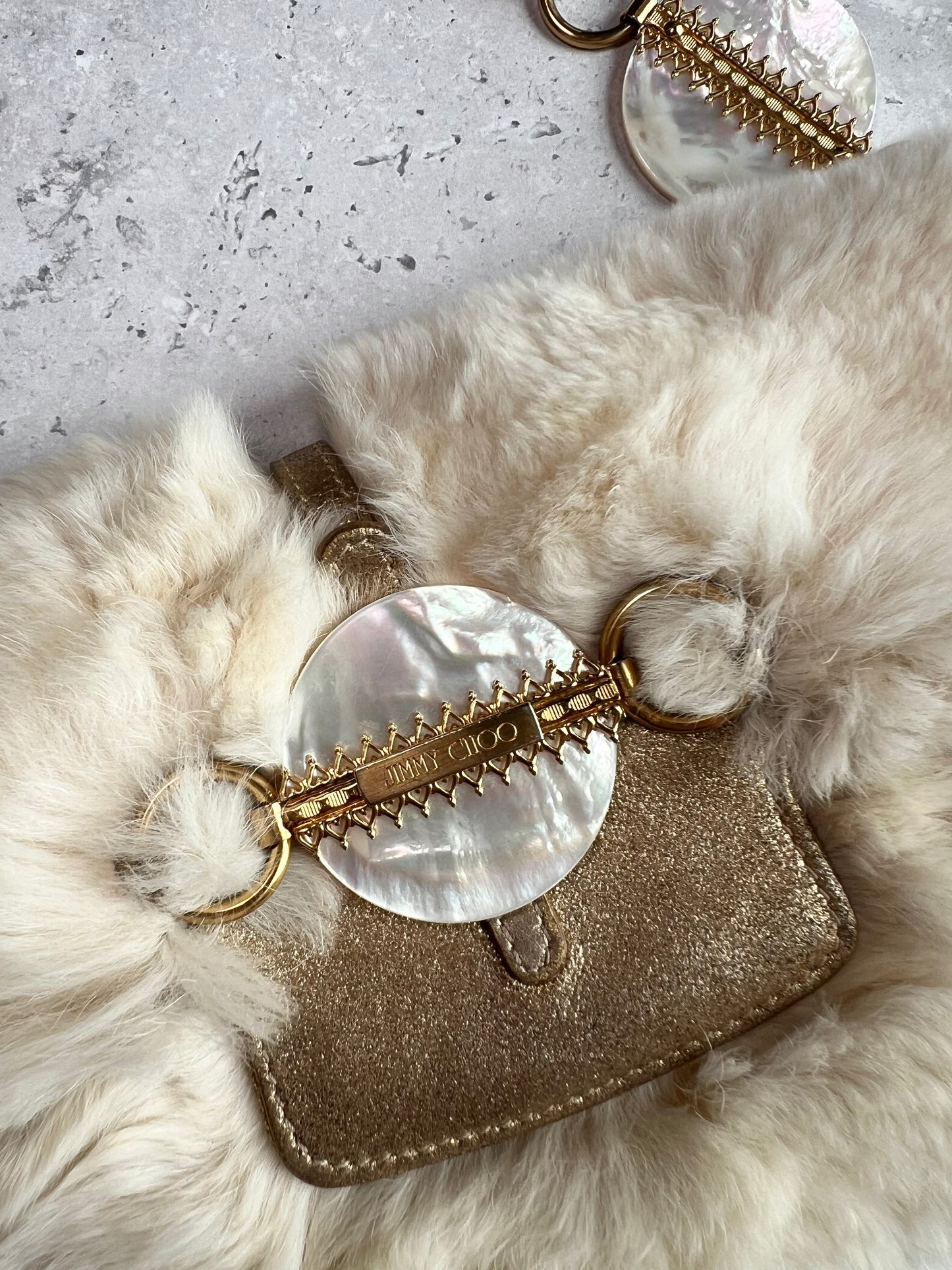 Jimmy Choo Rabbit Fur Bag