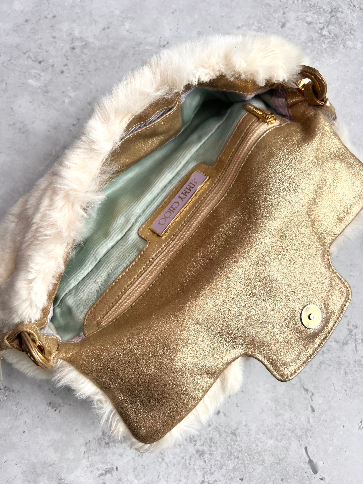 Jimmy Choo Rabbit Fur Bag