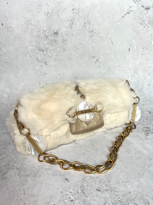 Jimmy Choo Rabbit Fur Bag