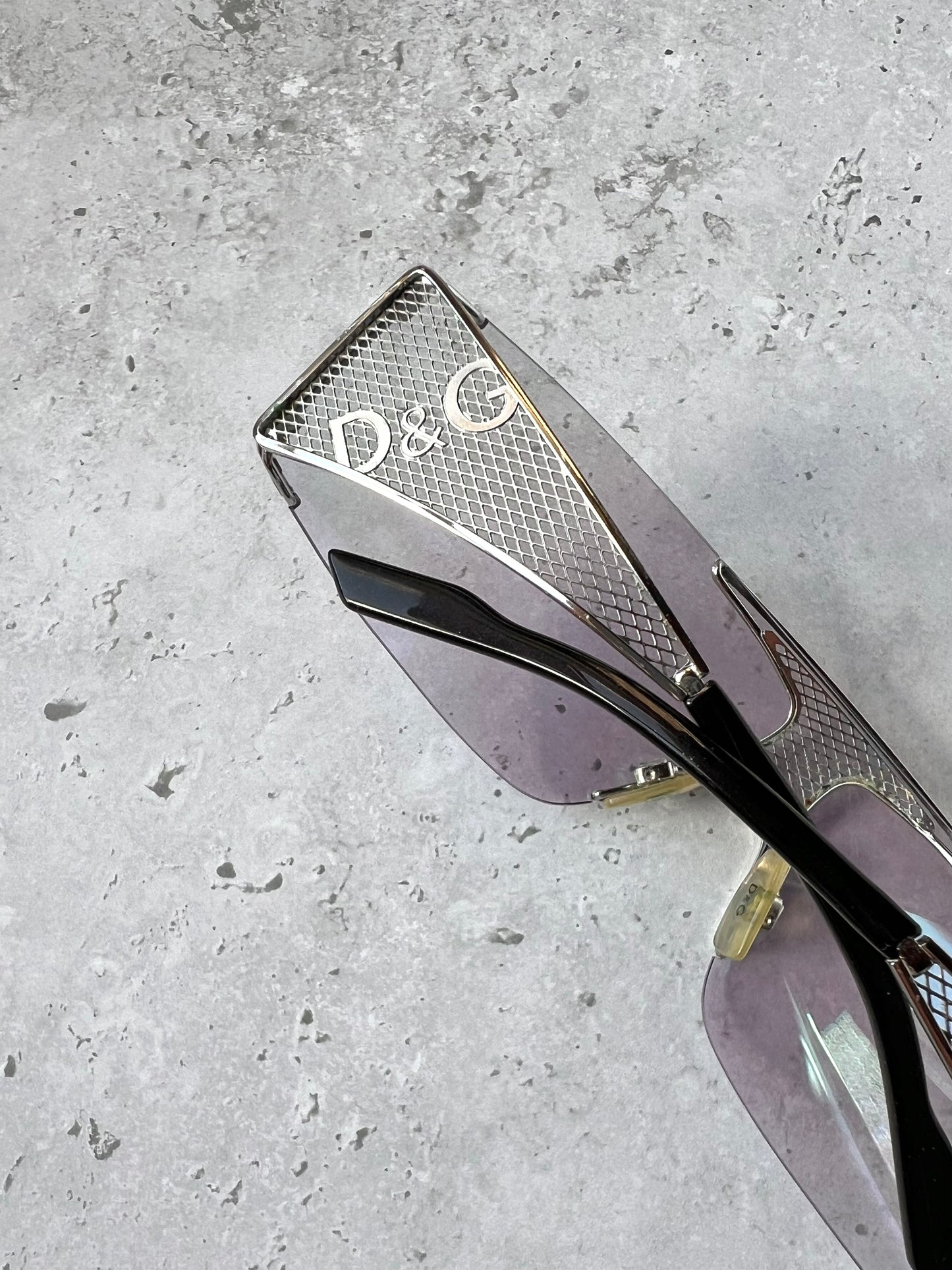 D&G Purple Metal Mesh Sunglasses