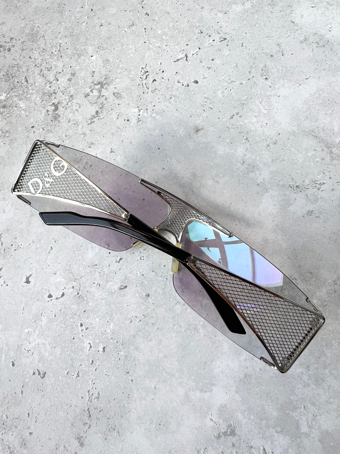 D&G Purple Metal Mesh Sunglasses