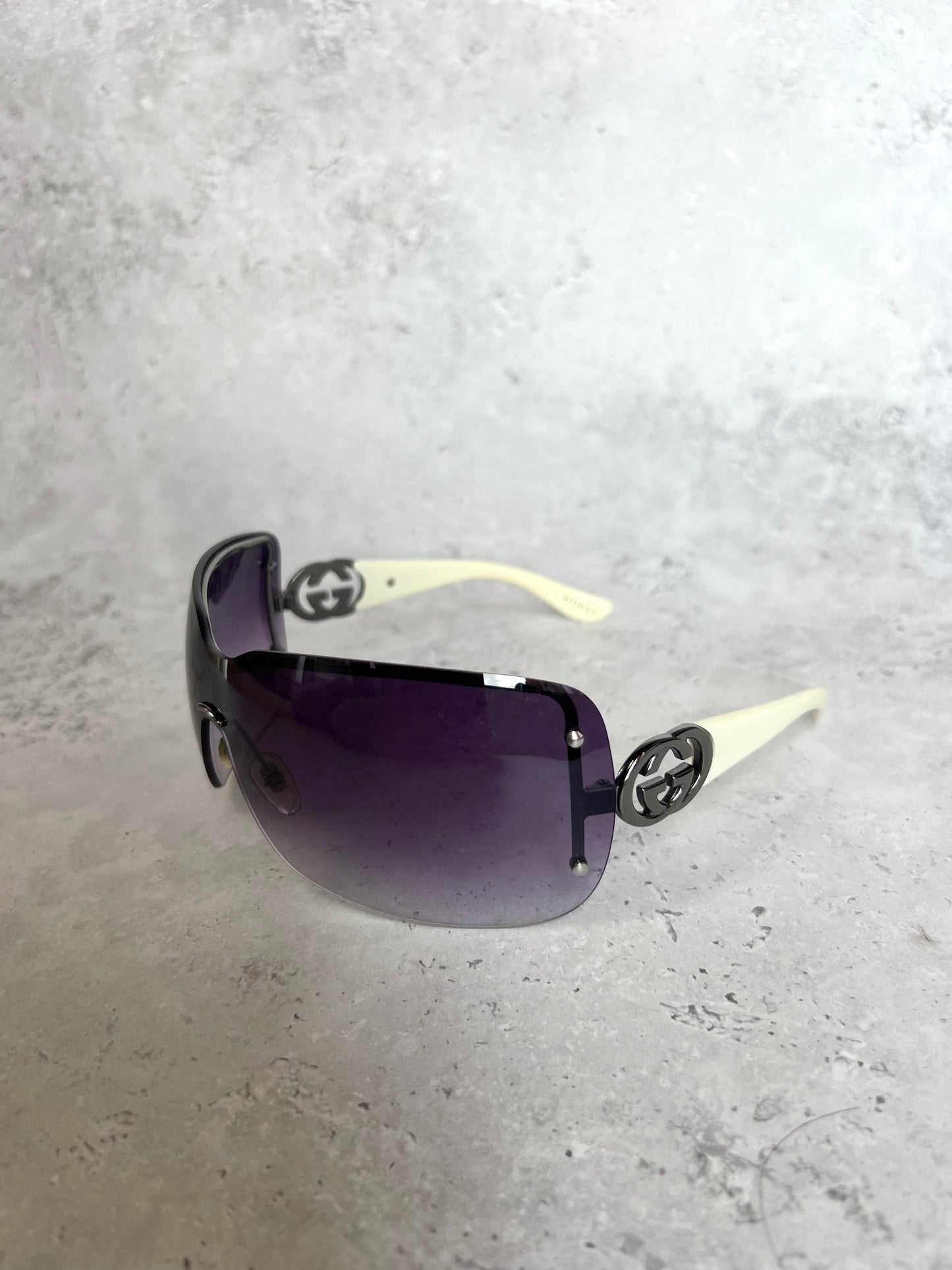 Gucci Purple Shield Sunglasses