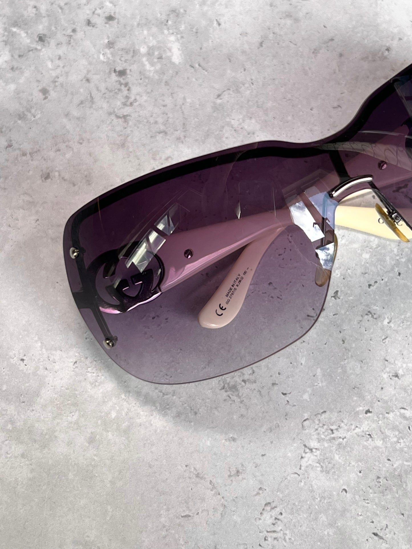 Gucci Purple Shield Sunglasses