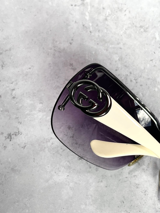 Gucci Purple Shield Sunglasses