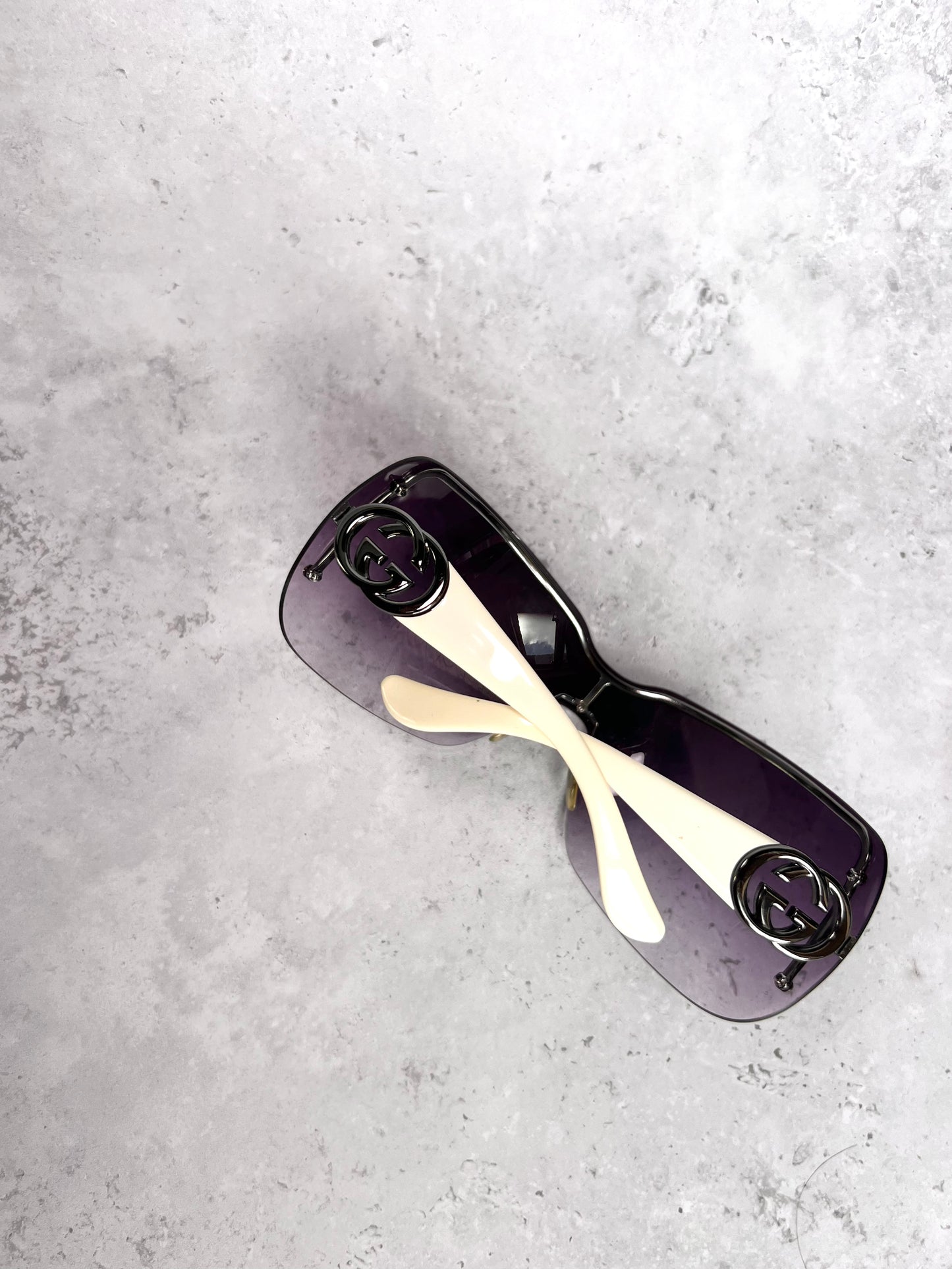 Gucci Purple Shield Sunglasses