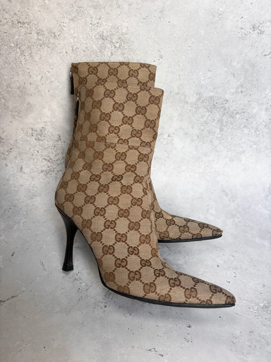 Gucci Monogram Boots