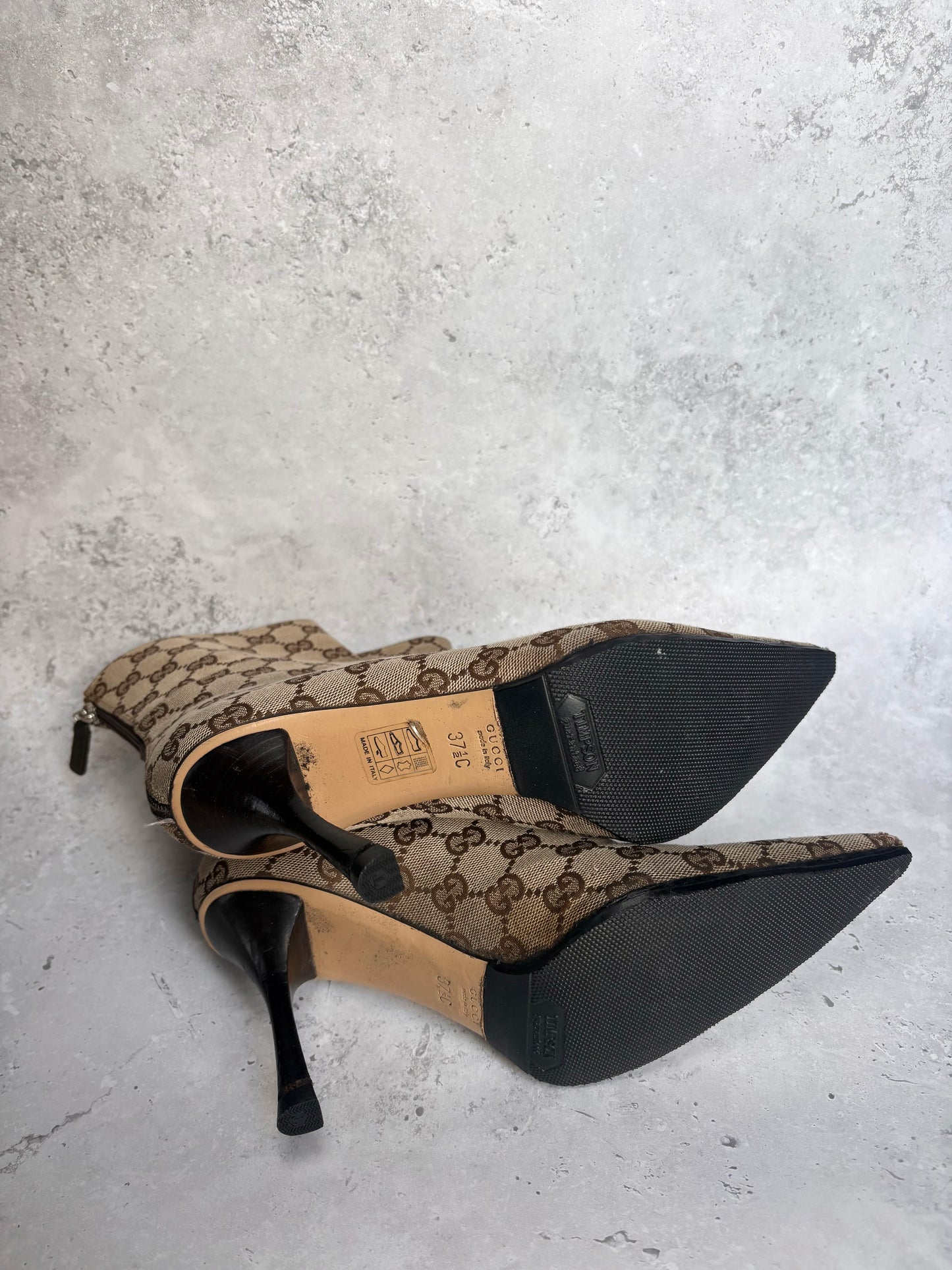 Gucci Monogram Boots