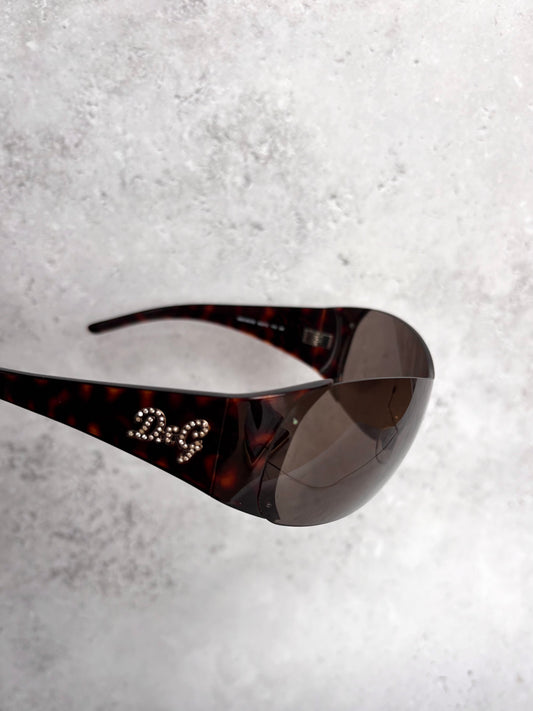 D&G Brown Shield Sunglasses