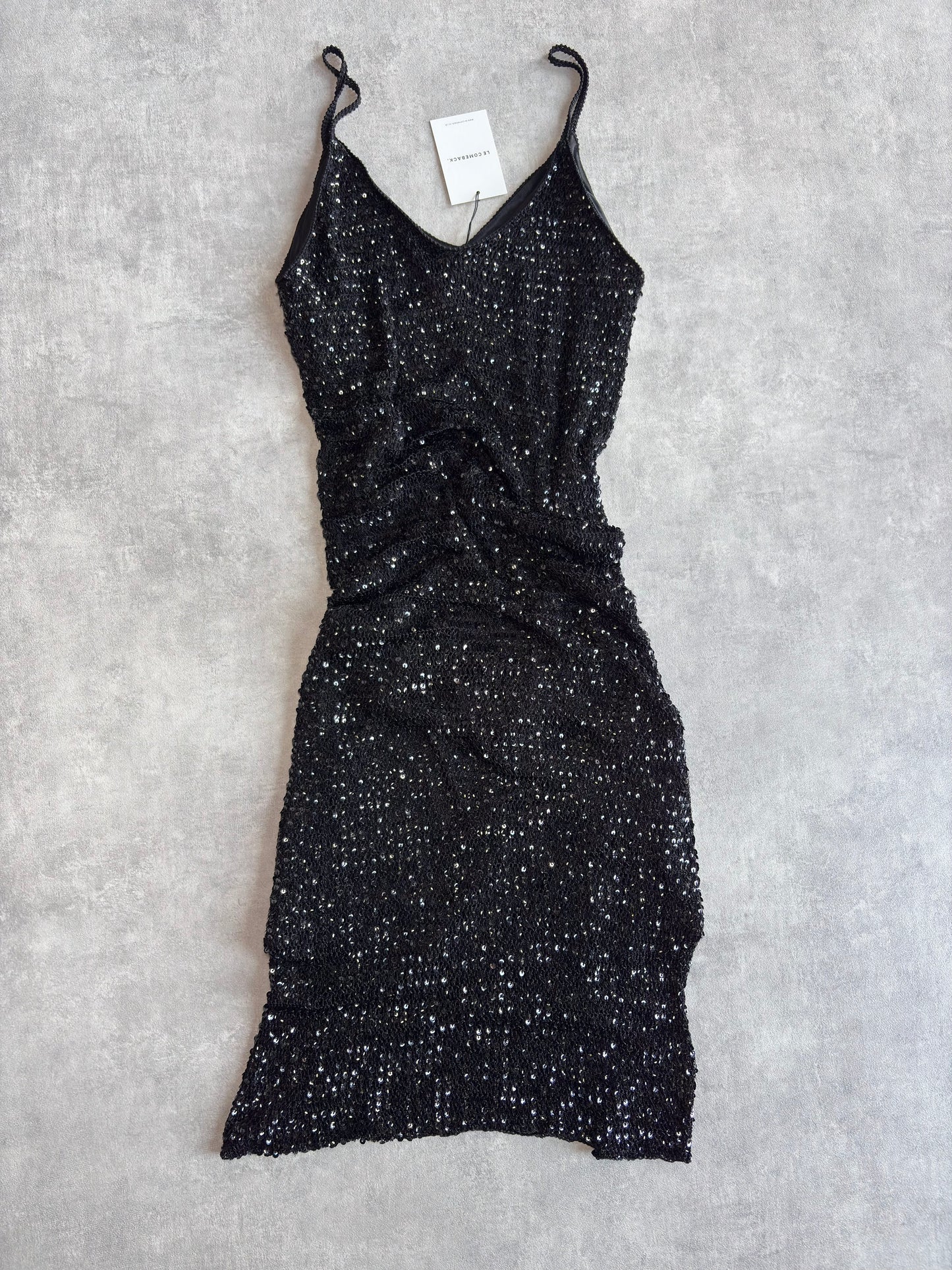 Versace Sequin Crochet Midi Dress