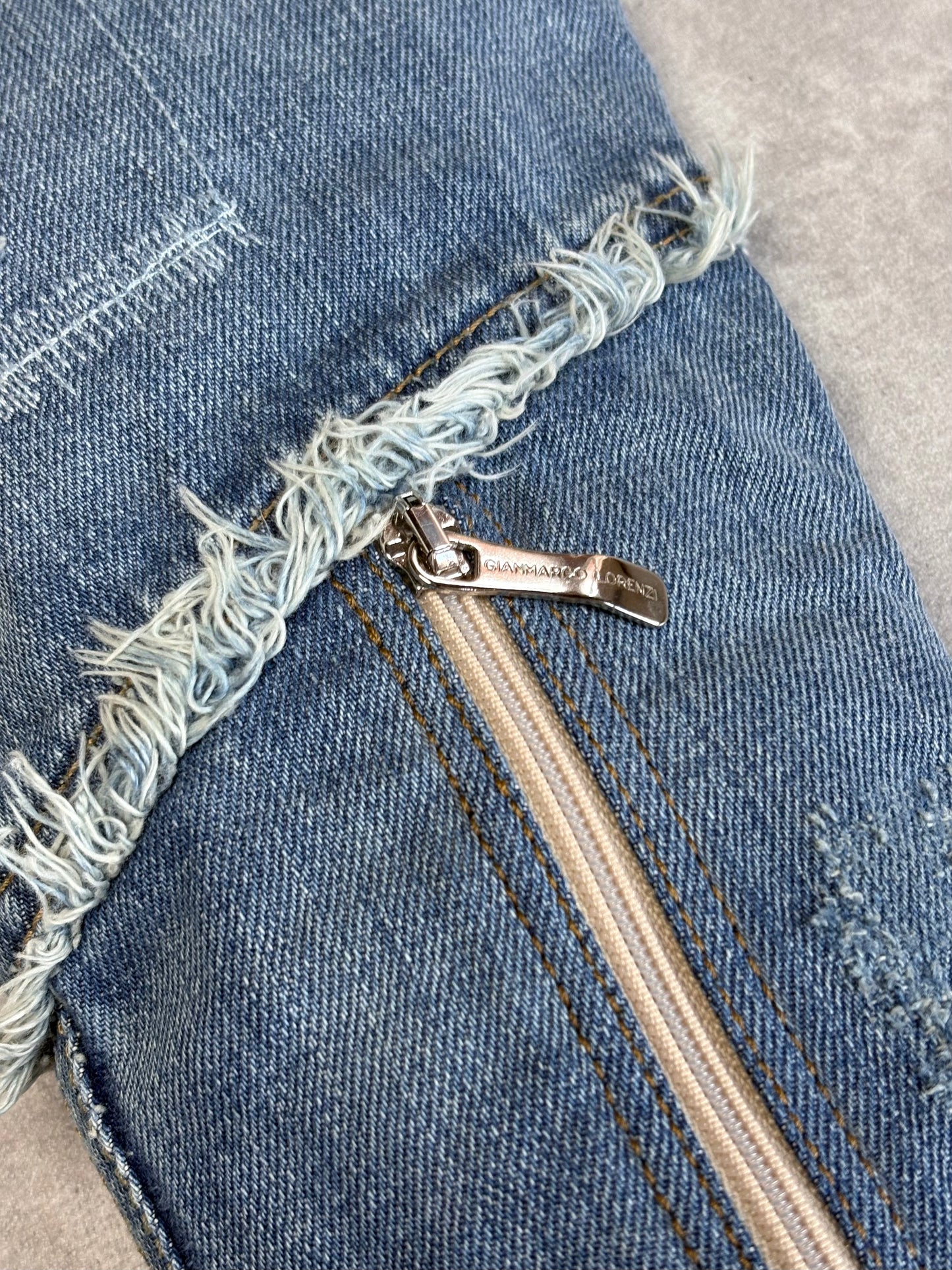Gianmarco Lorenzi Denim Boots