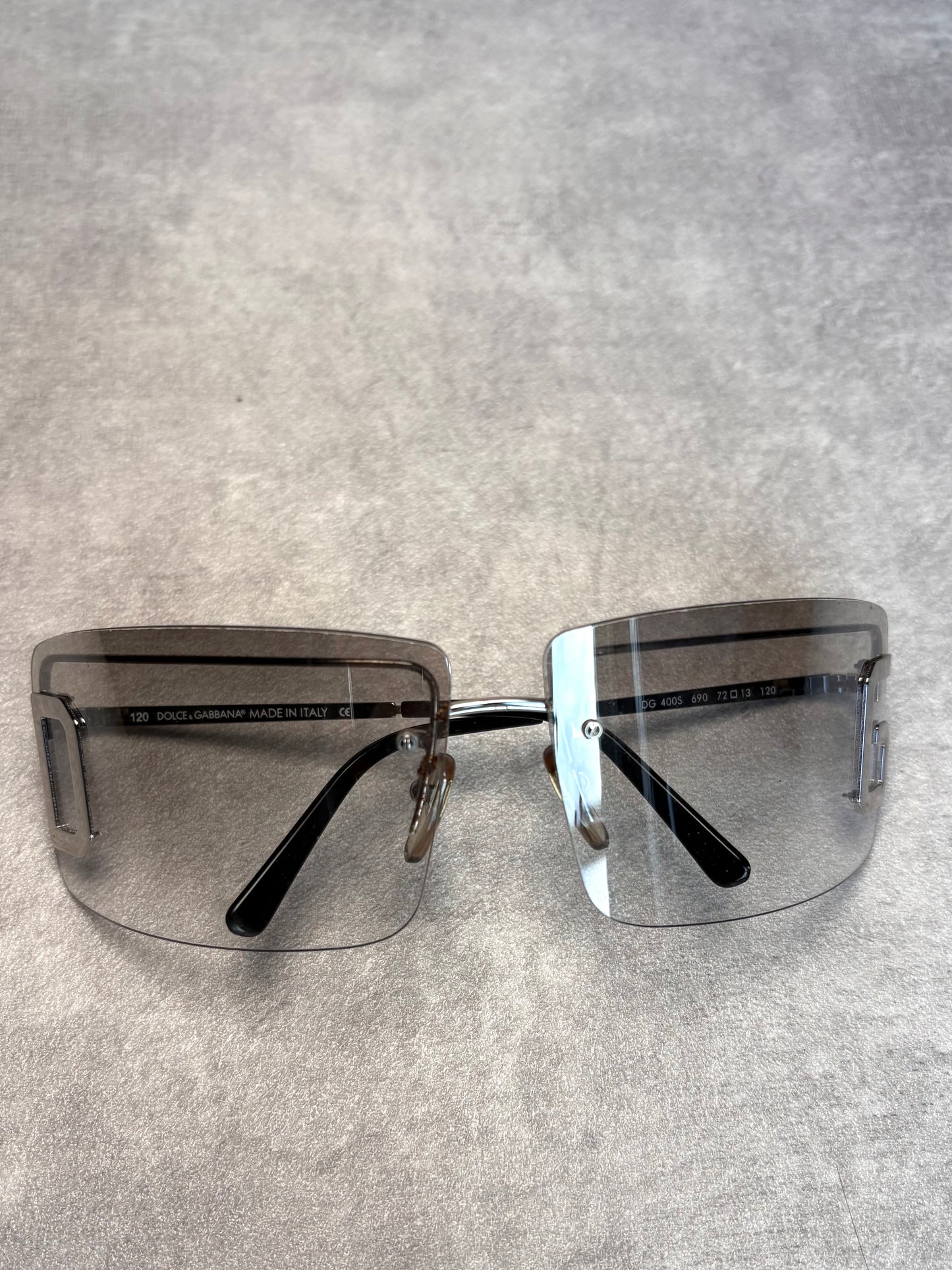 D&G Clear Rimless Sunglasses