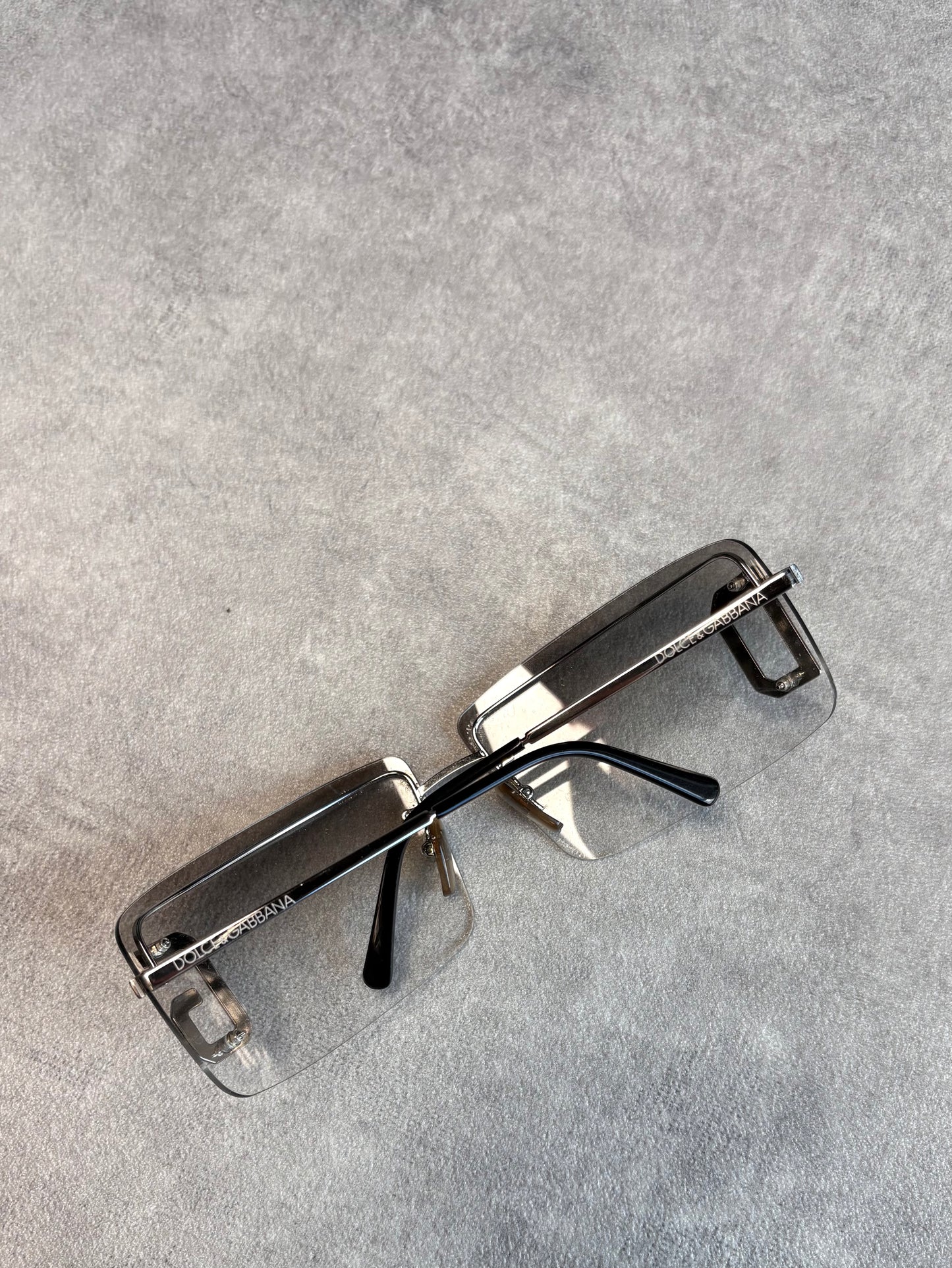 D&G Clear Rimless Sunglasses