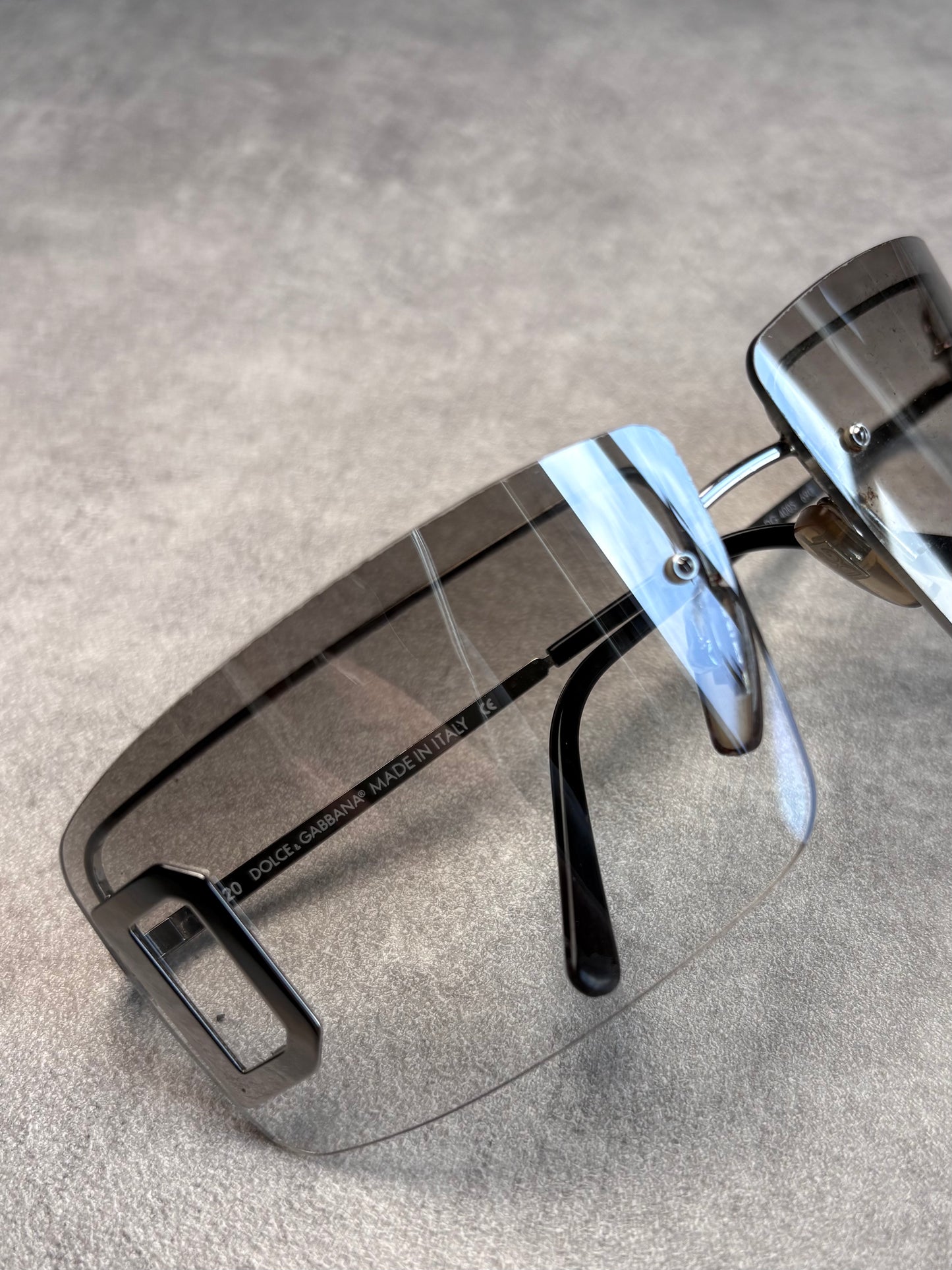 D&G Clear Rimless Sunglasses