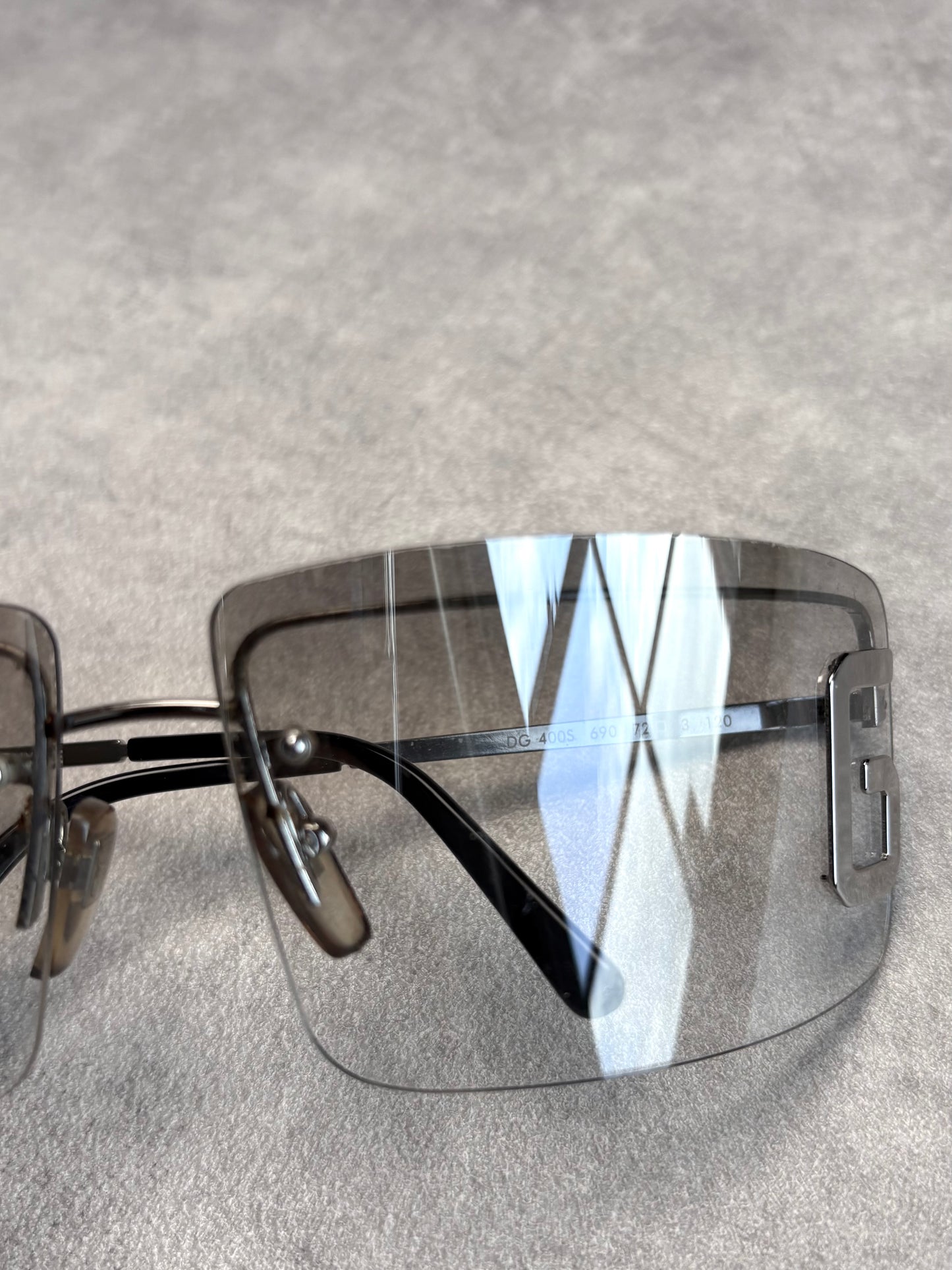 D&G Clear Rimless Sunglasses