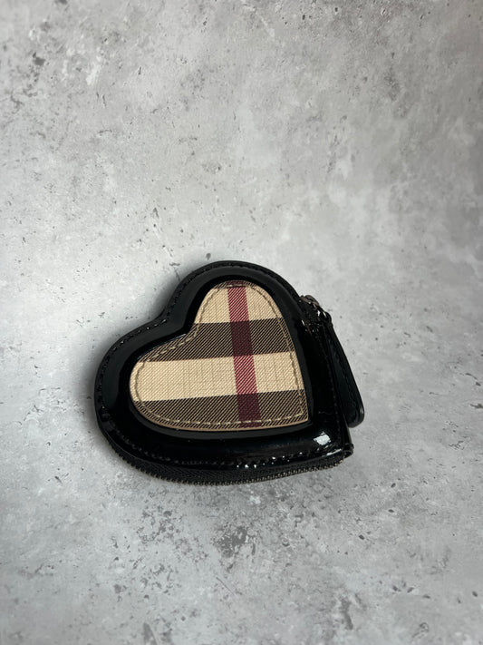 Burberry Nova Check Heart Coin Purse