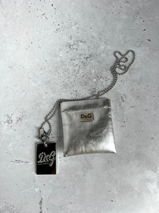 D&G Diamante Dog Tag Necklace