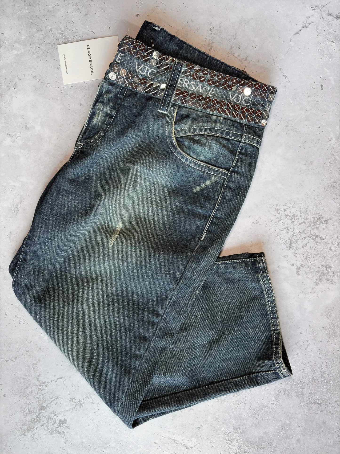 Versace Jeans Couture Denim Capri Pants