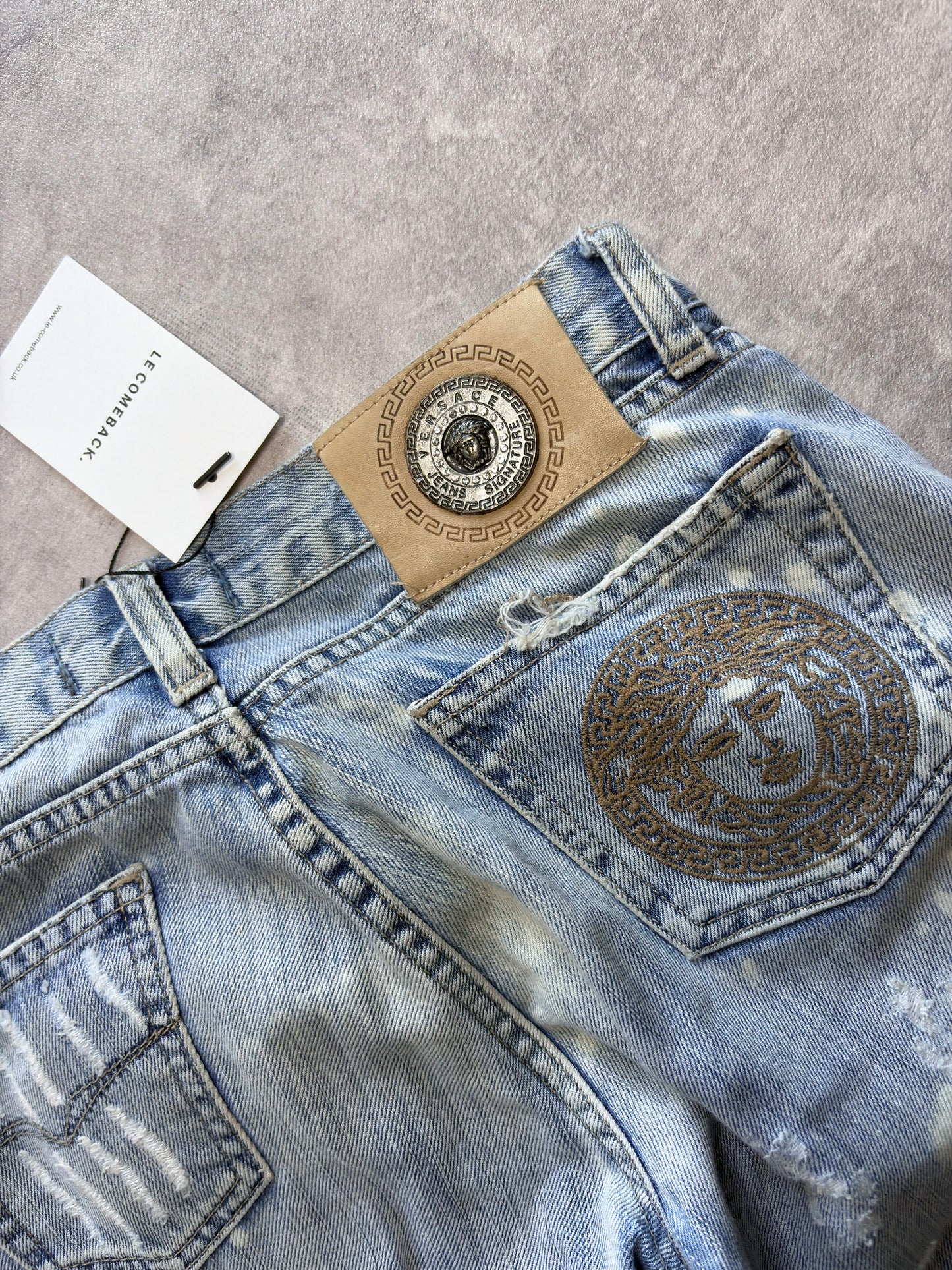Versace Distressed Jeans
