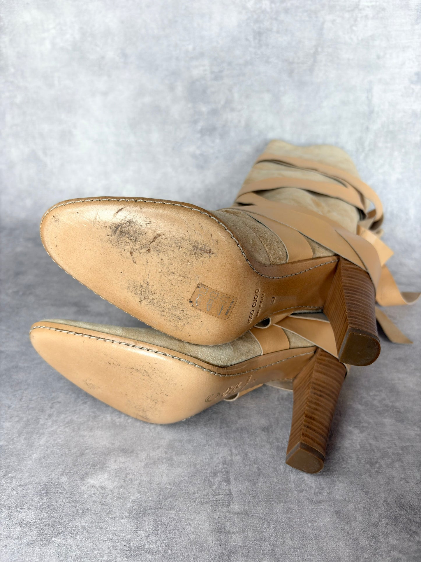 Cavalli Suede Wrap Boots