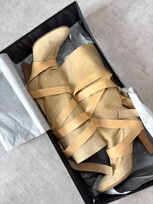 Cavalli Suede Wrap Boots