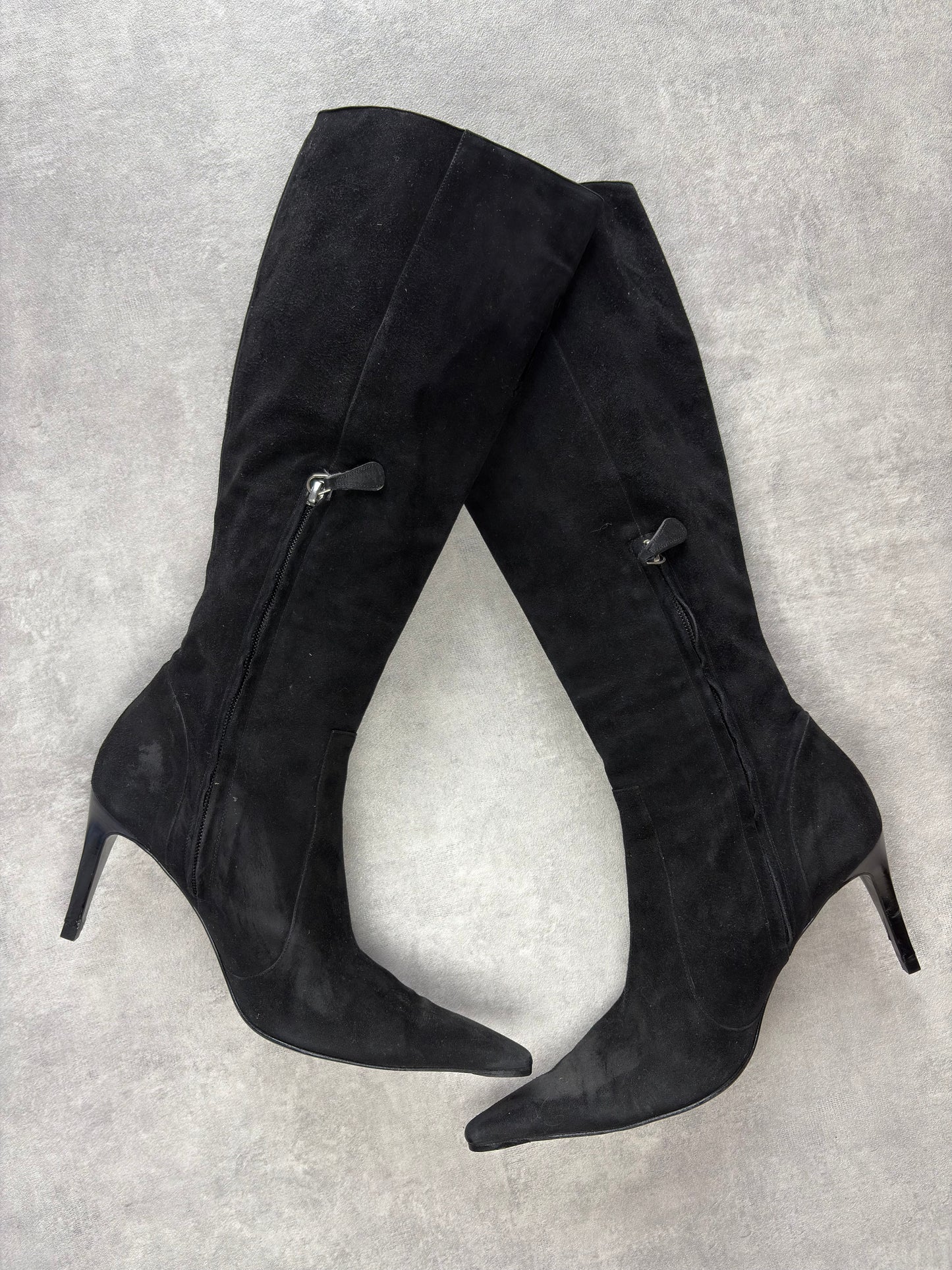 Versace Buckle Knee Boots