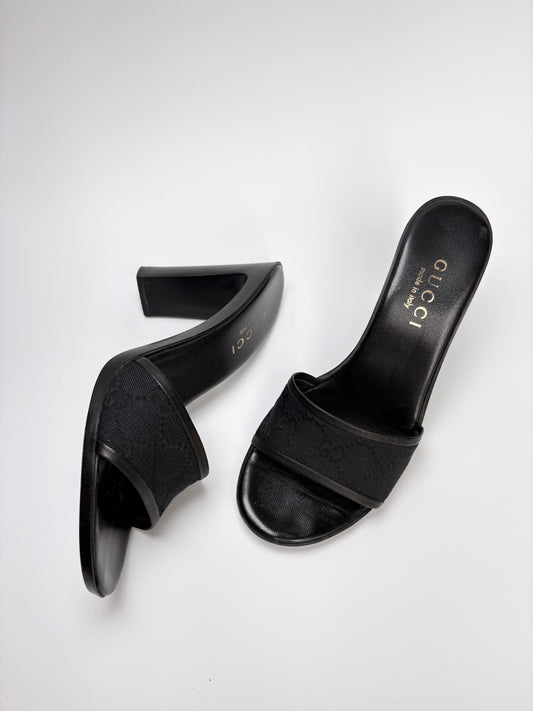 Gucci Monogram Canvas Mule